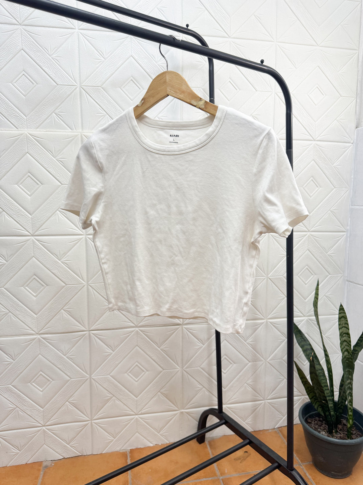 Remera manga corta blanca