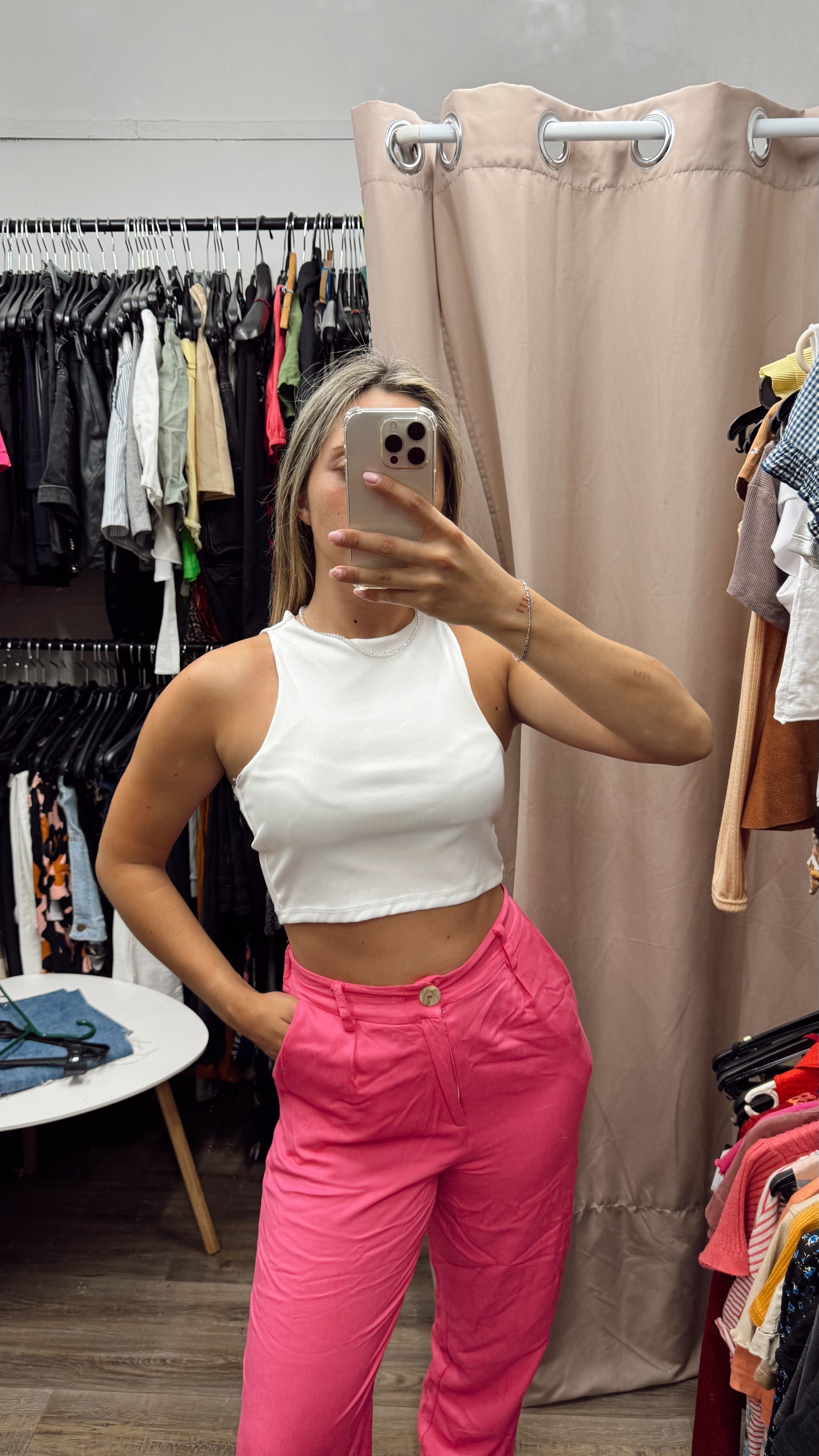 Top blanco básico