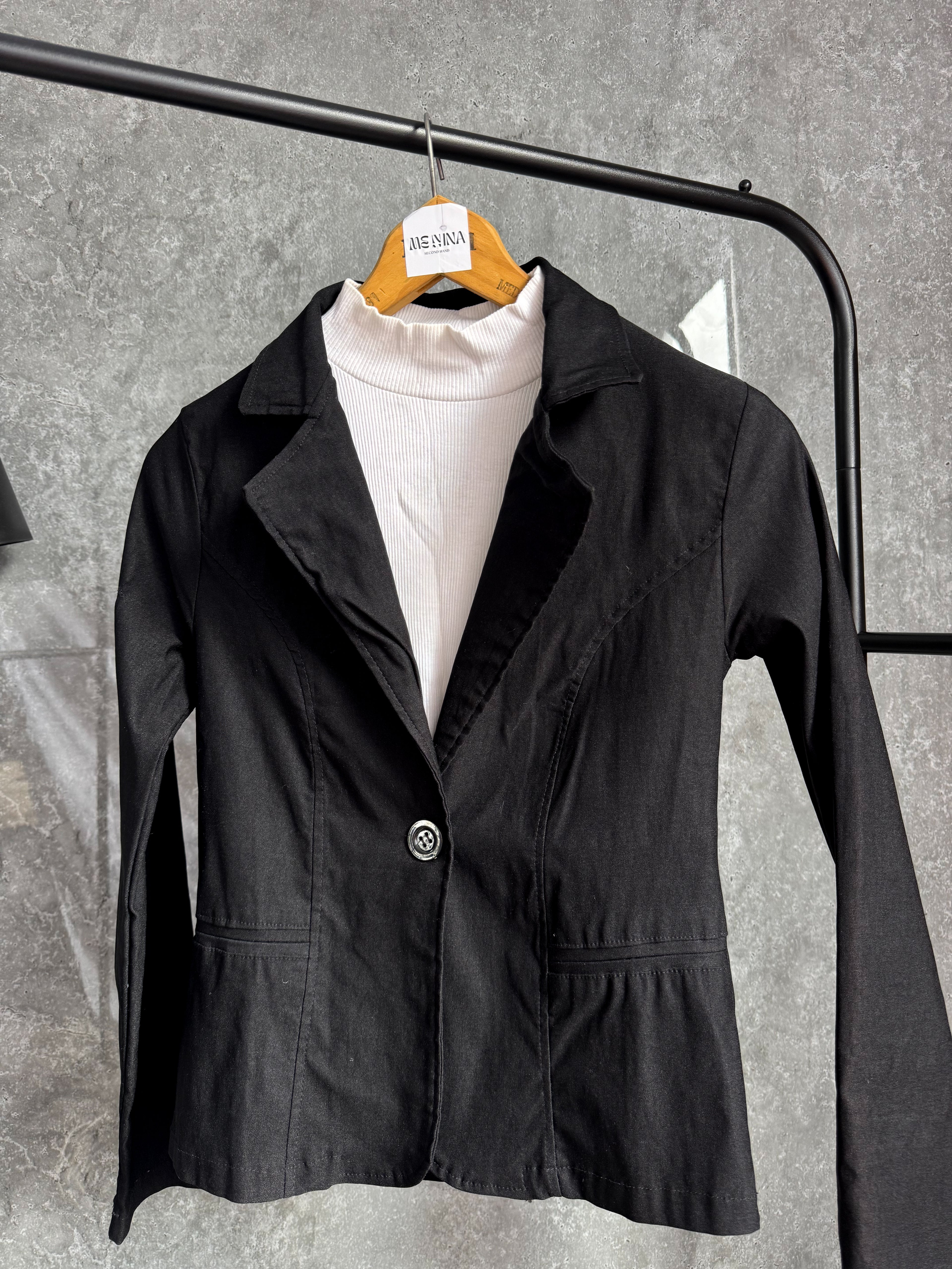 Blazer negro talle Xs/S