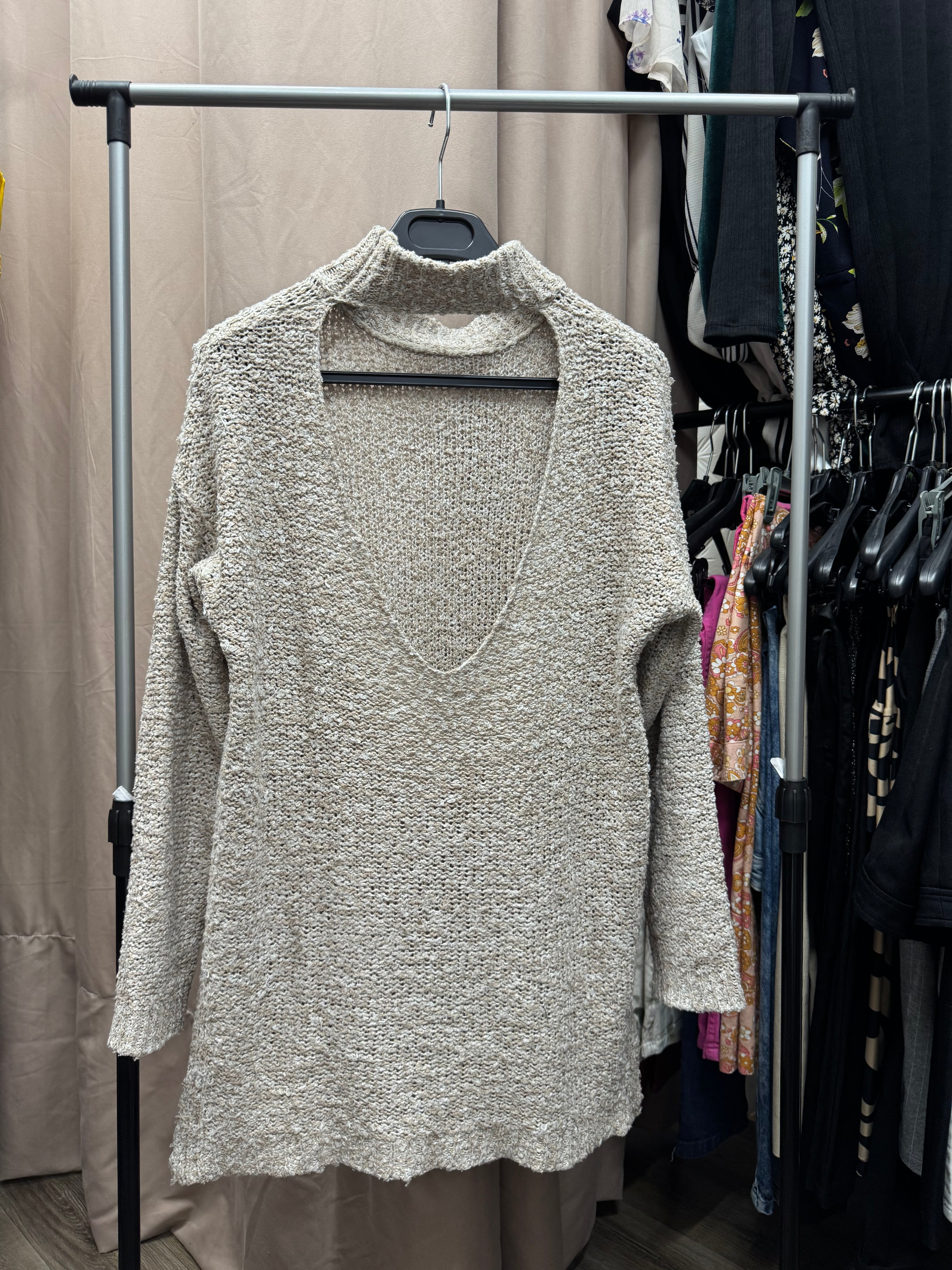 Buzo de lana marrón