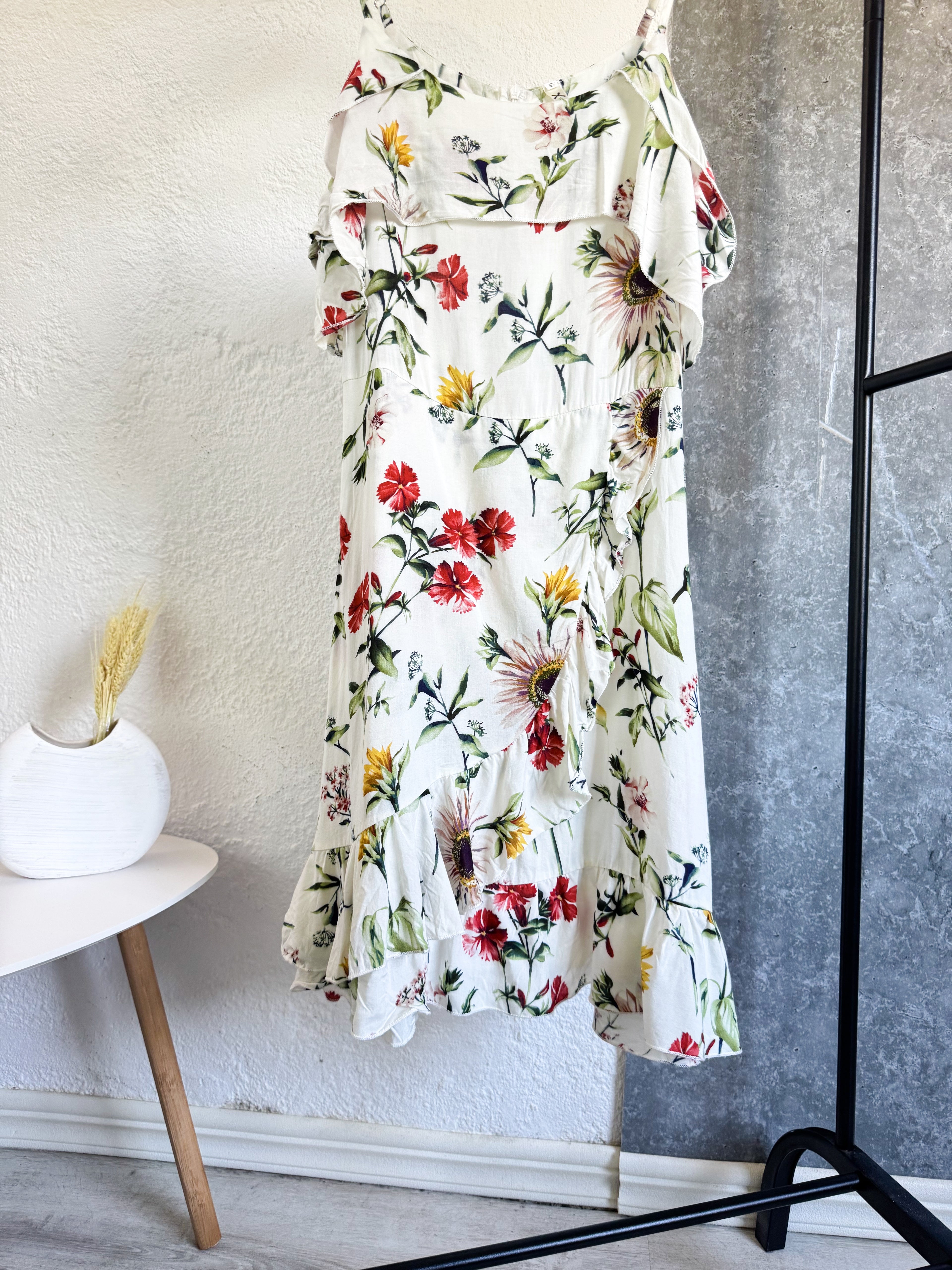 Vestido floreado talle S