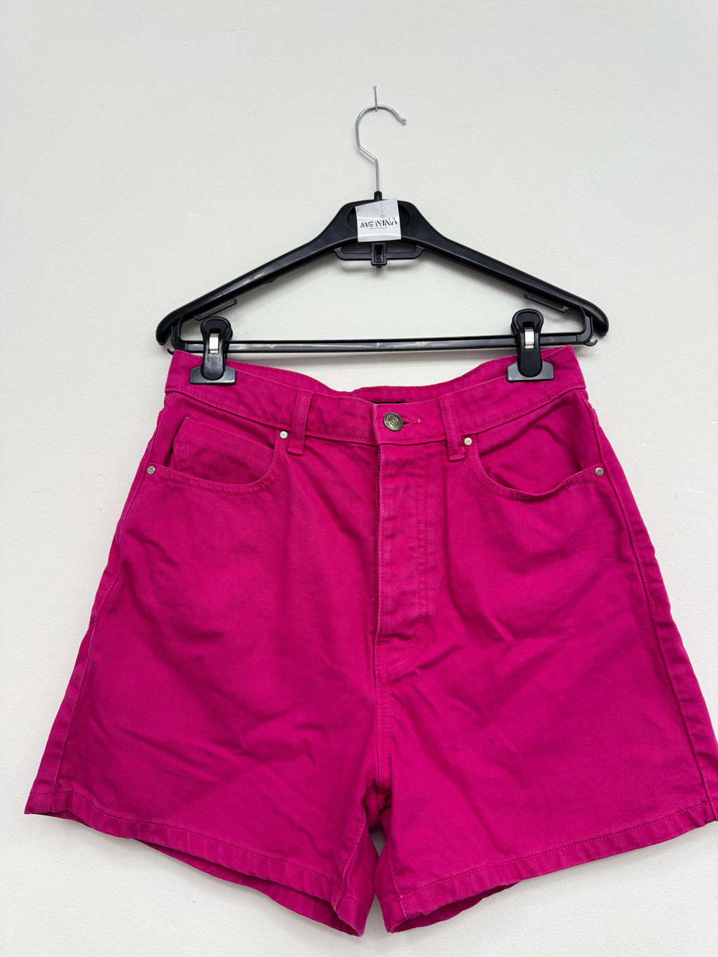 Short de Jean rosado, tiro alto