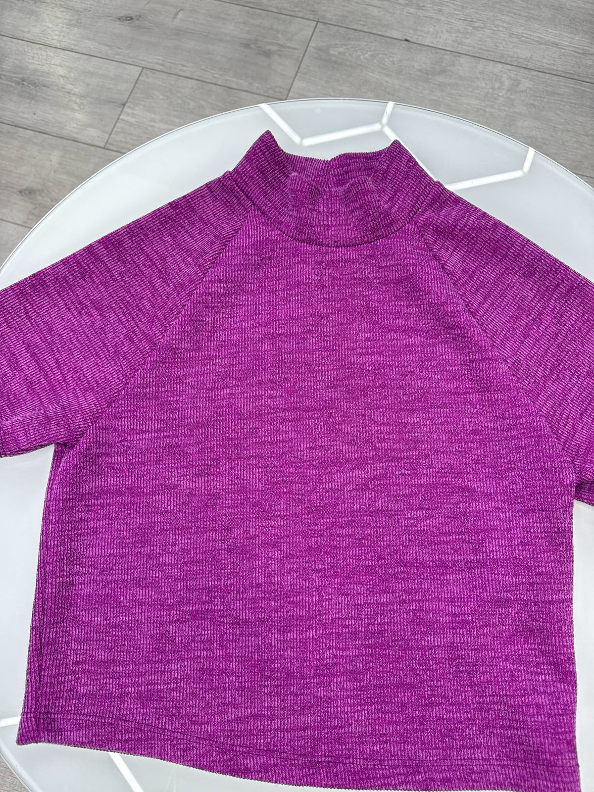Remera de hilo violeta Renner talle L