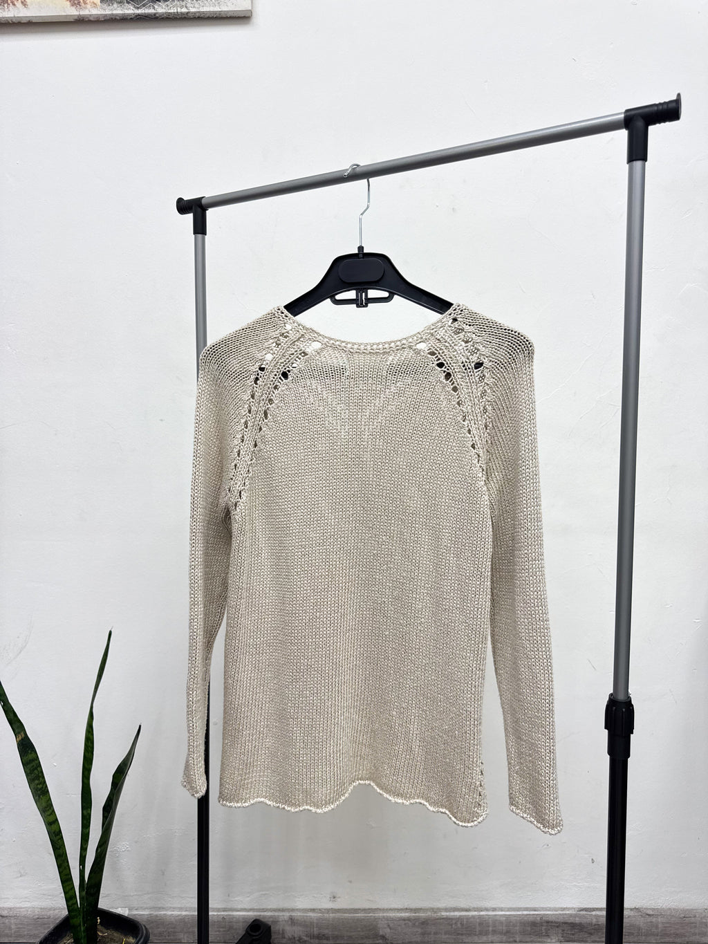 Buzo de hilo beige ZARA