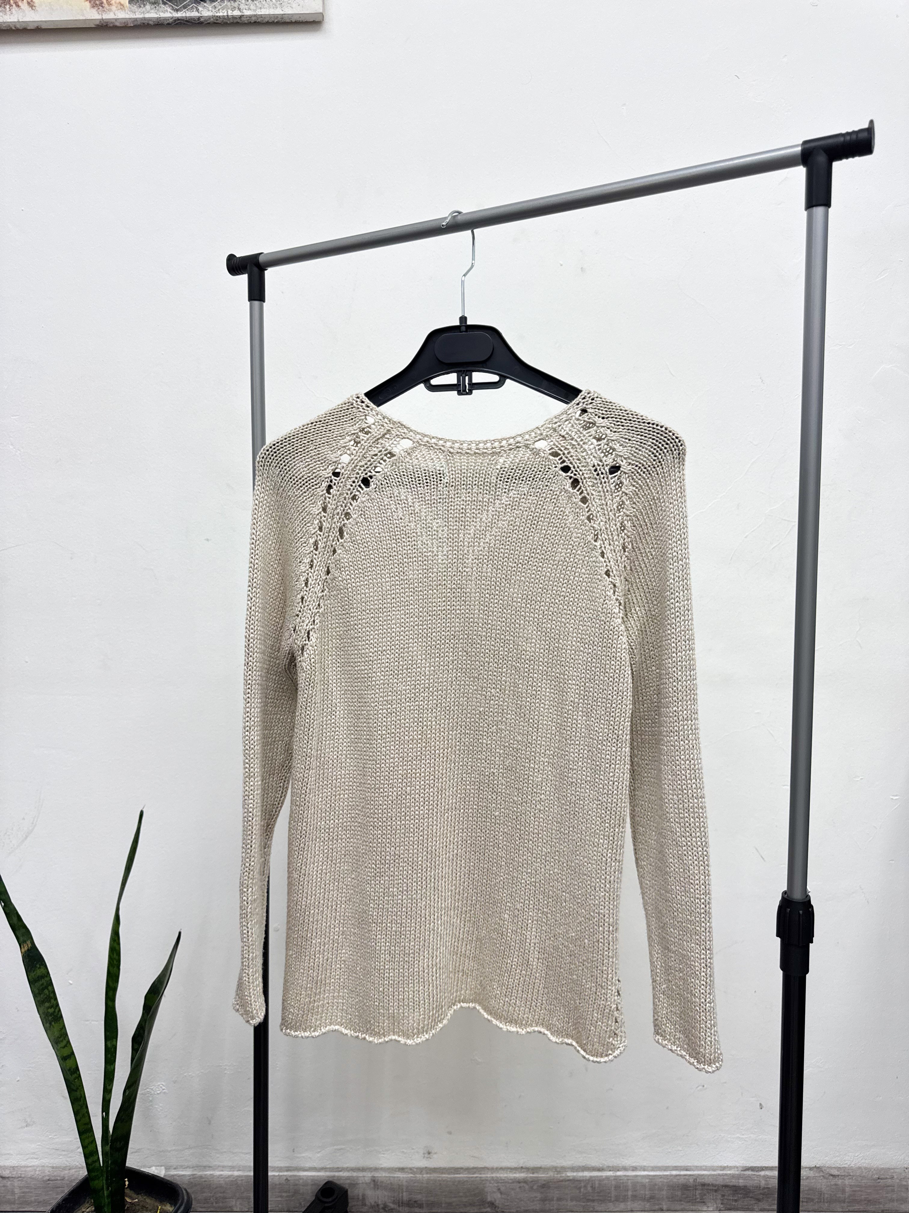 Buzo de hilo beige ZARA