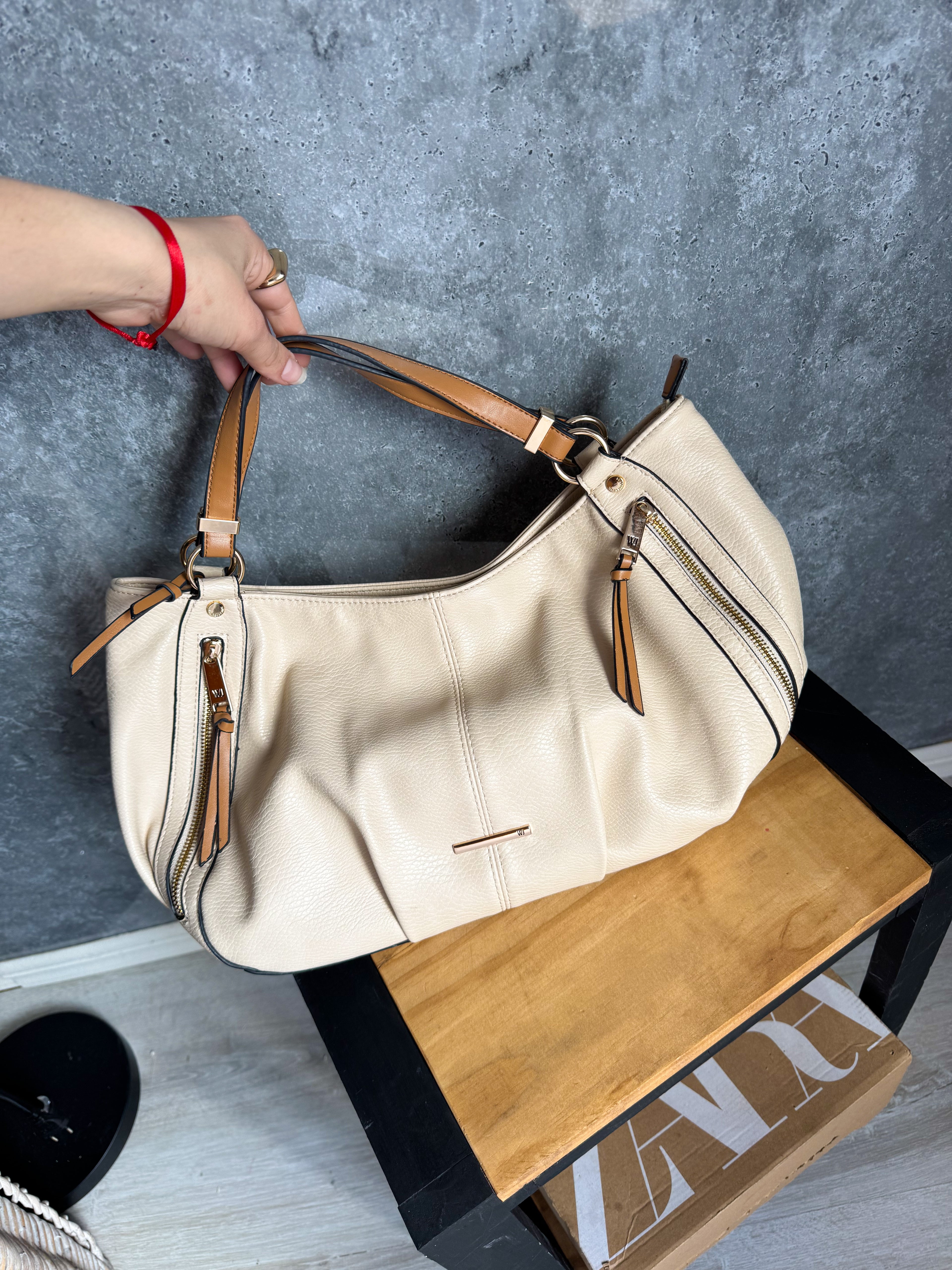 Cartera Beige mediana