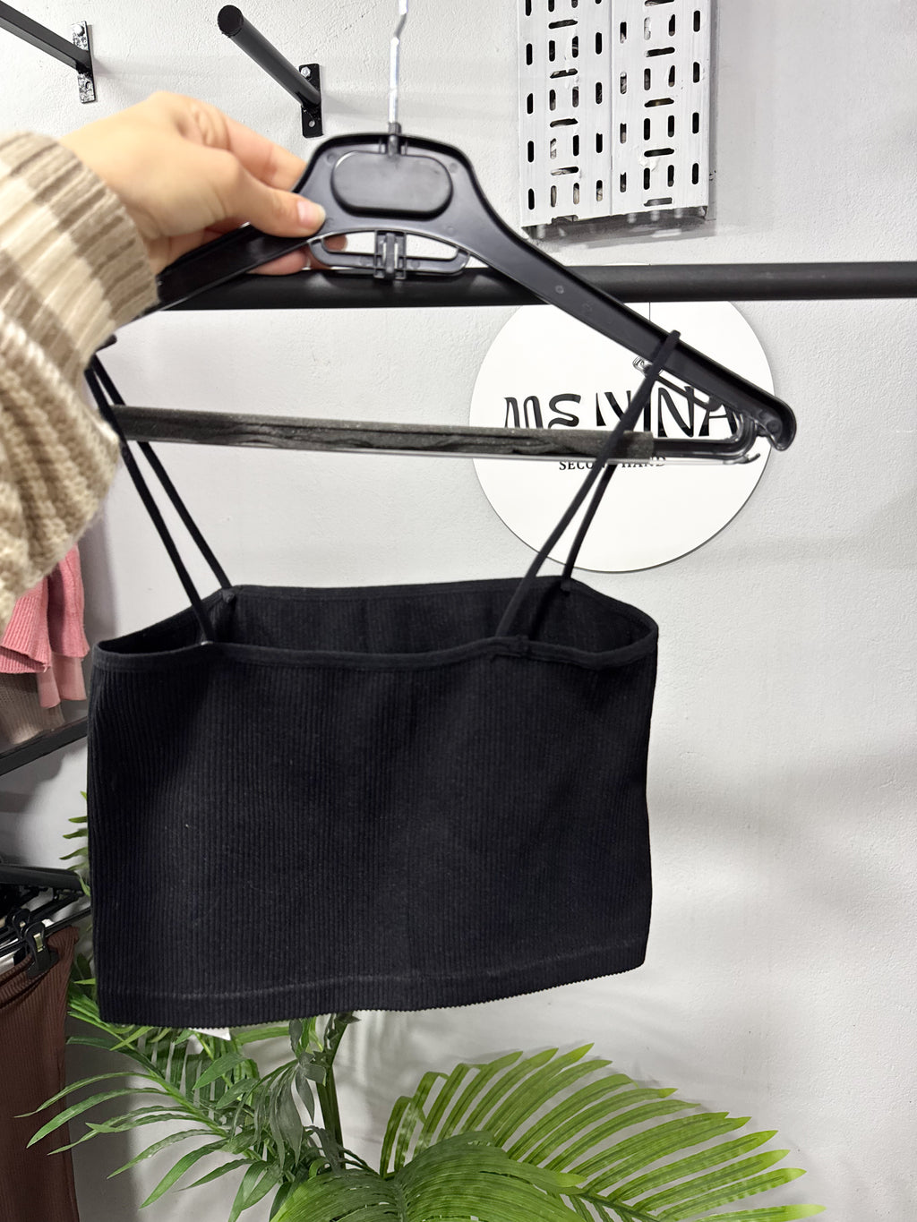 Top negro NUEVO con etiqueta