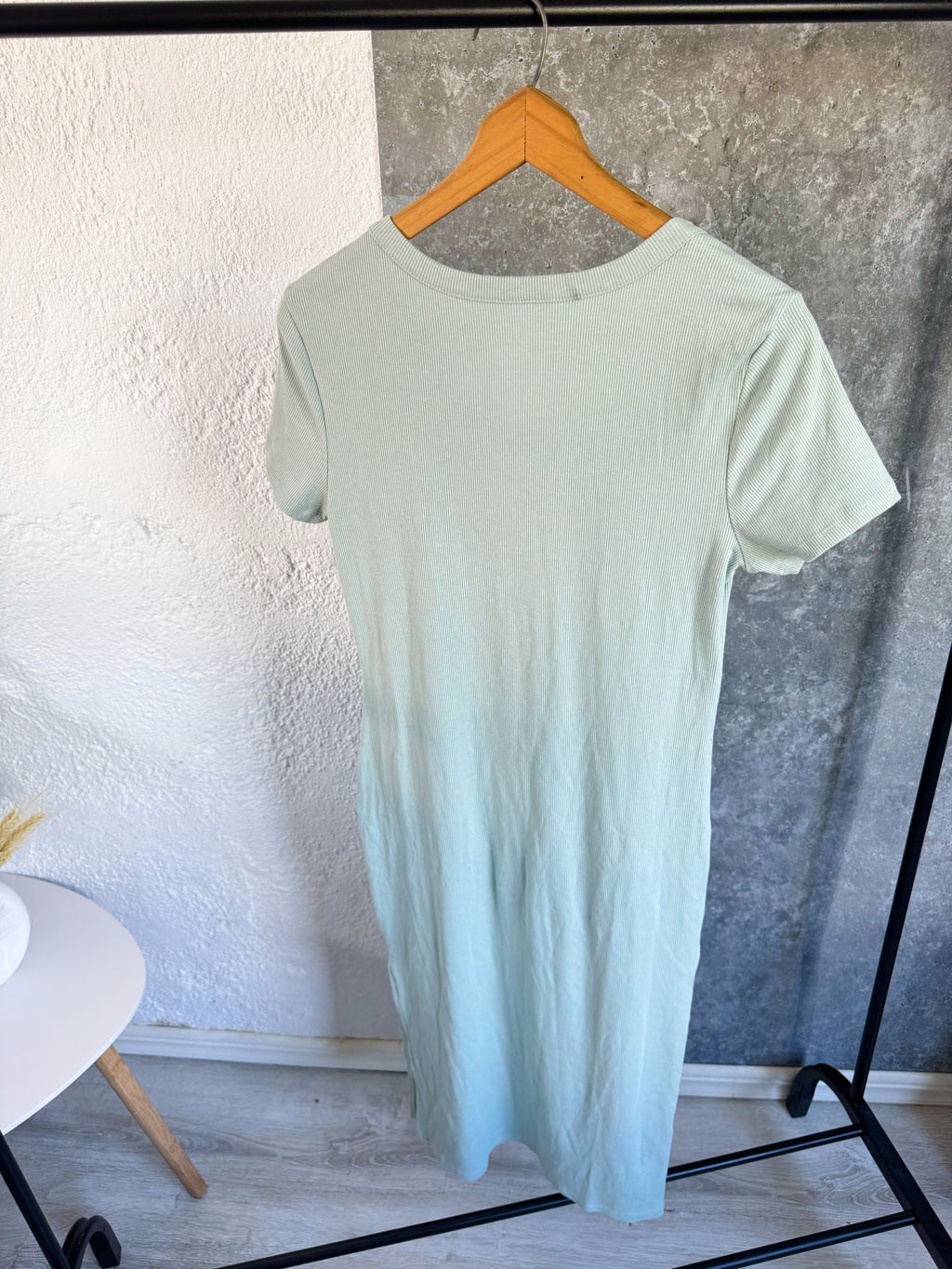 Vestido verde agua talle L