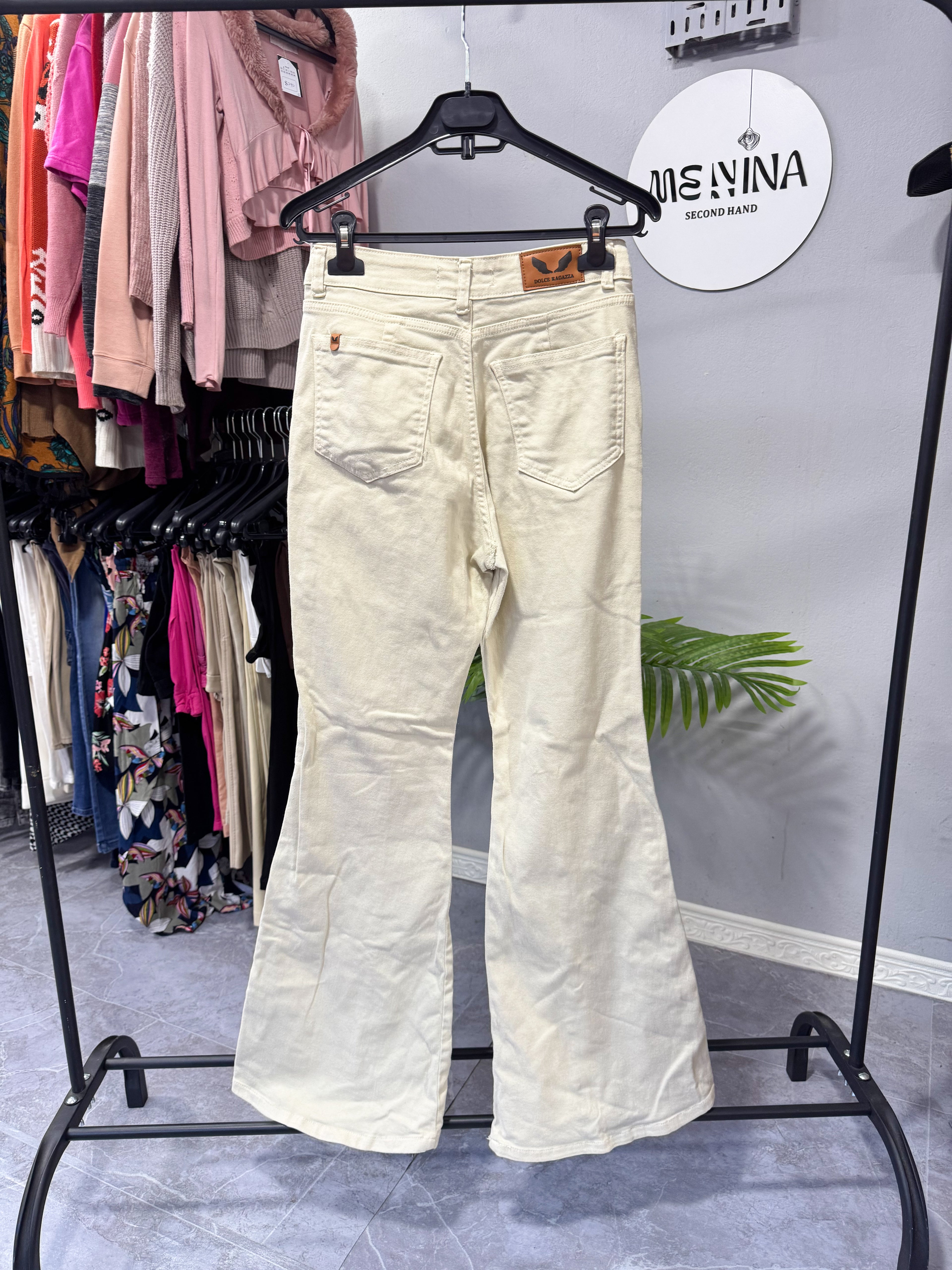 Jean beige Dolce Ragazza ancho