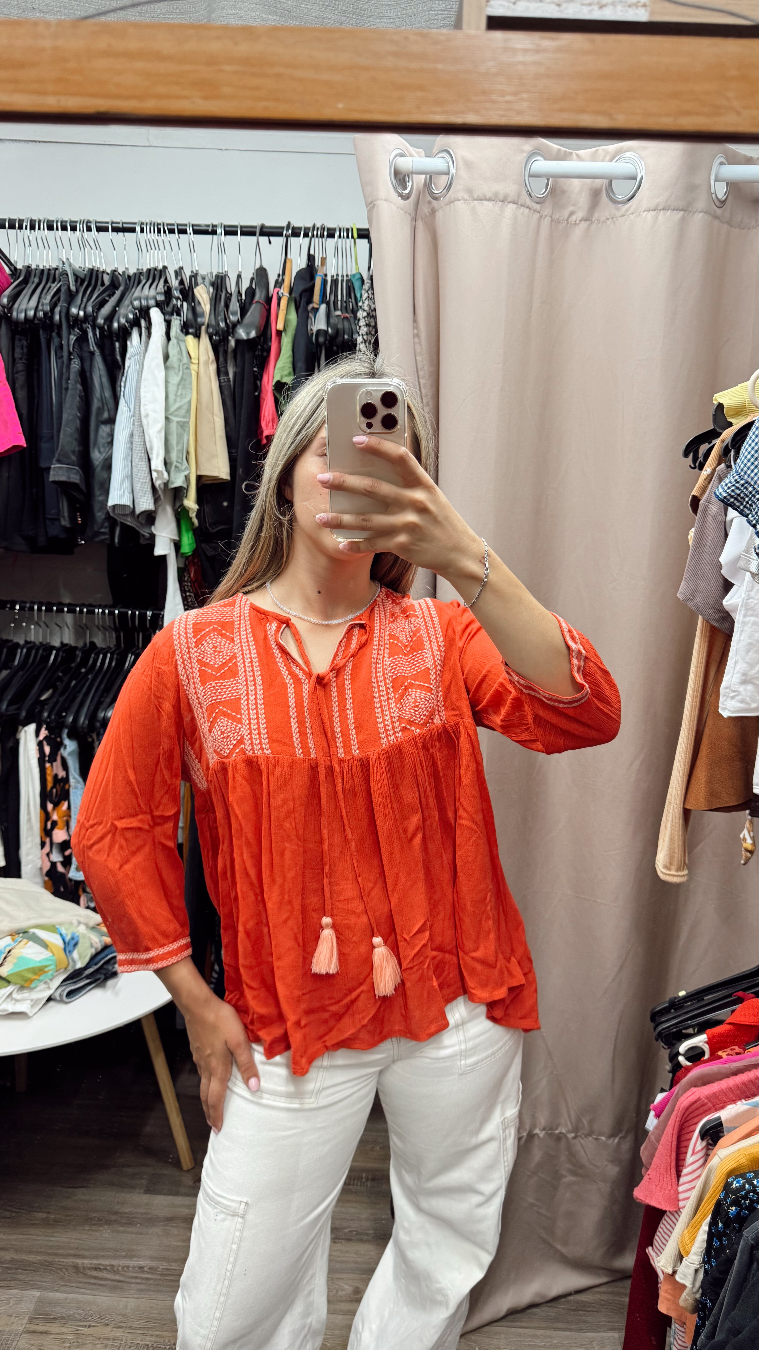 Blusa naranja Daniel Cassin