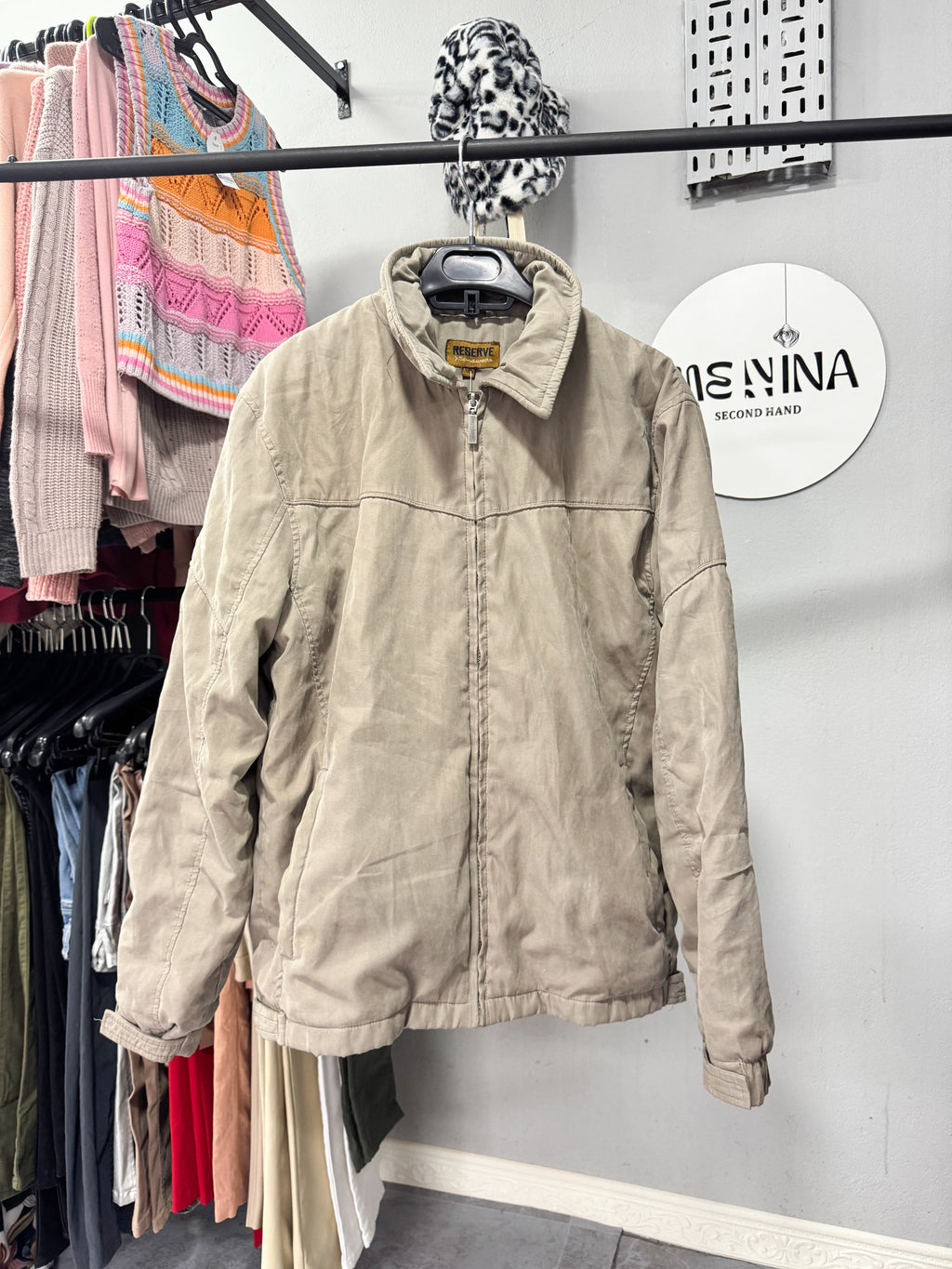 Campera de abrigo beige