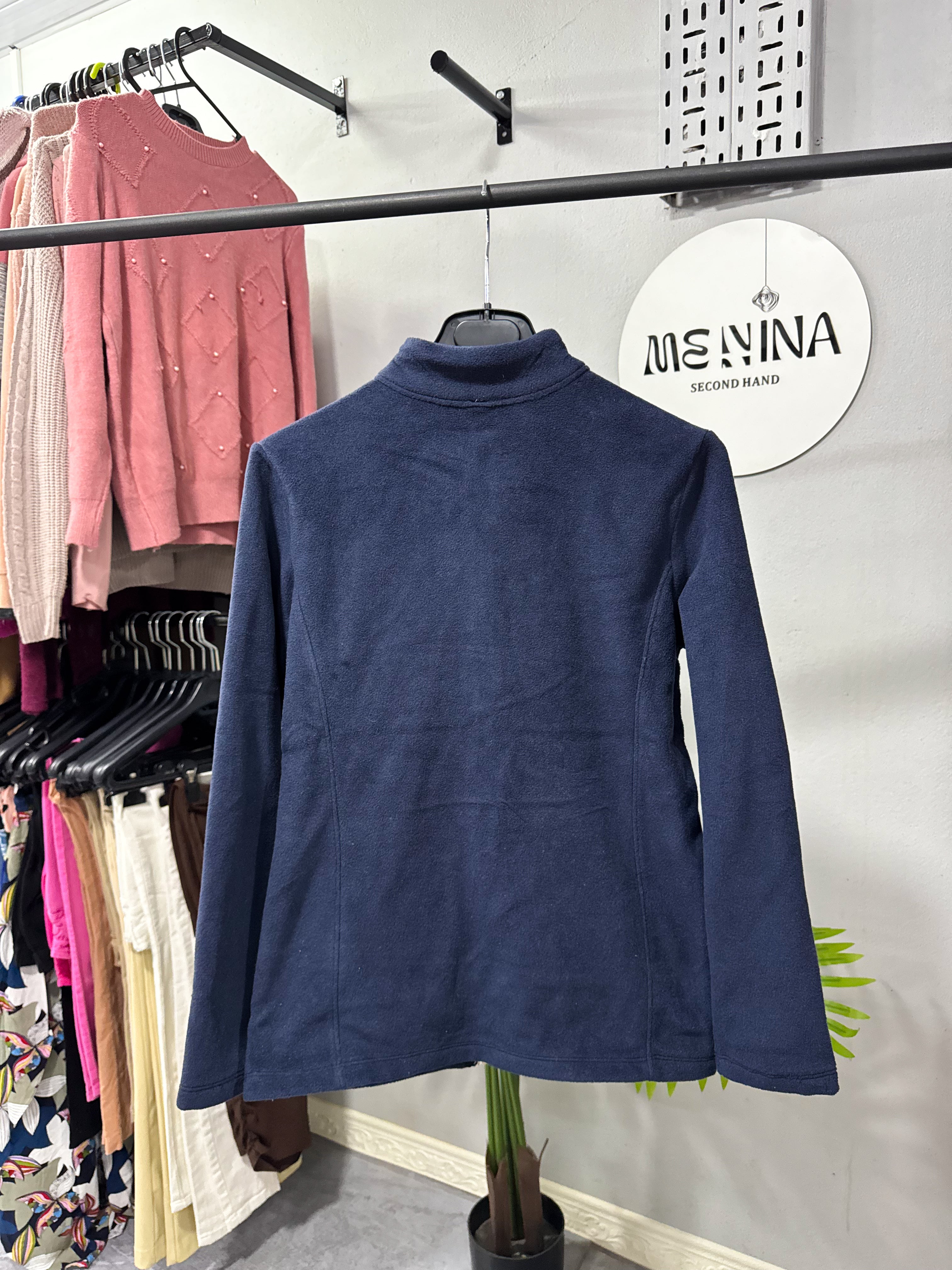 Campera polar azul