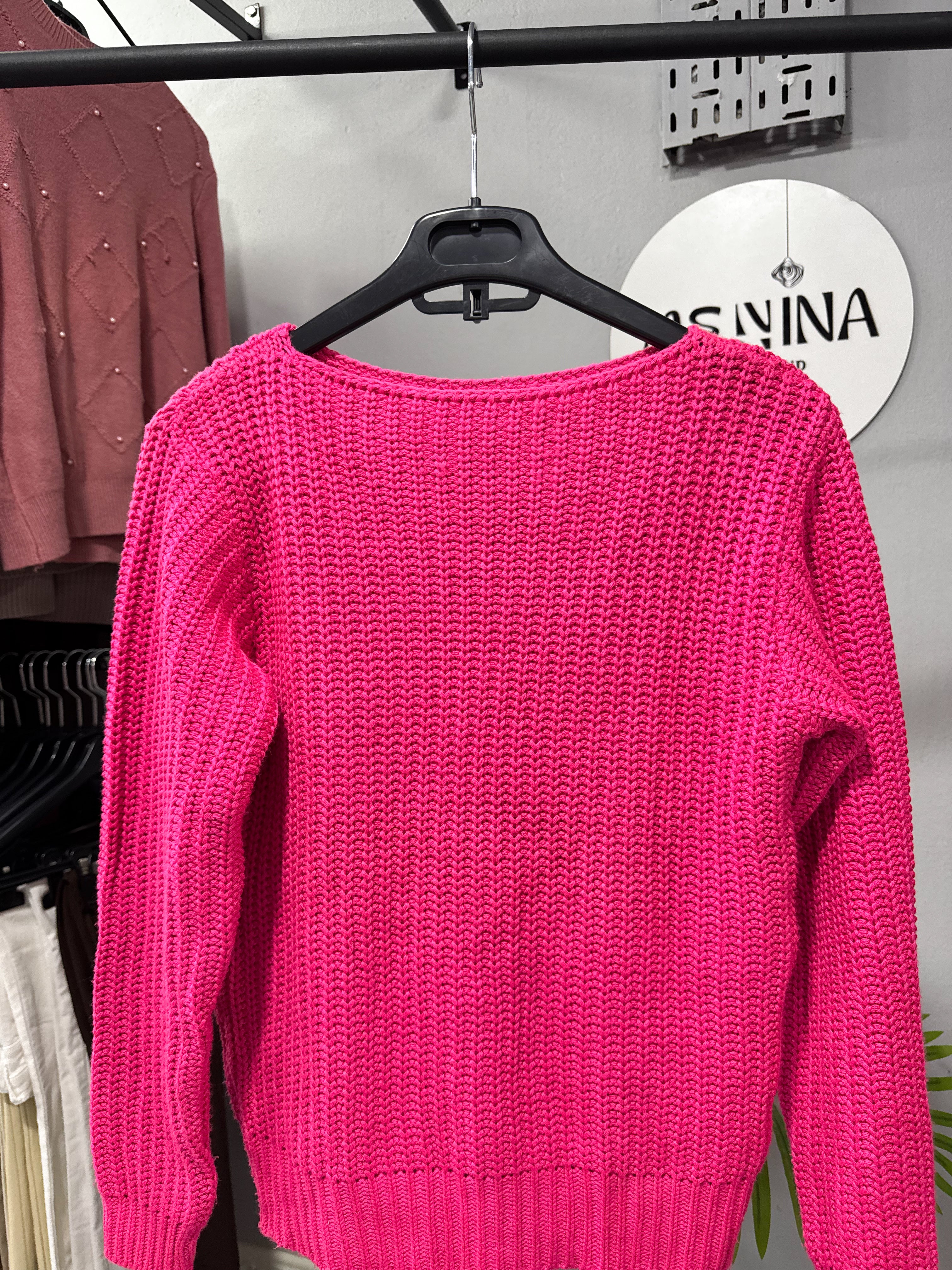 Buzo rosado de lana