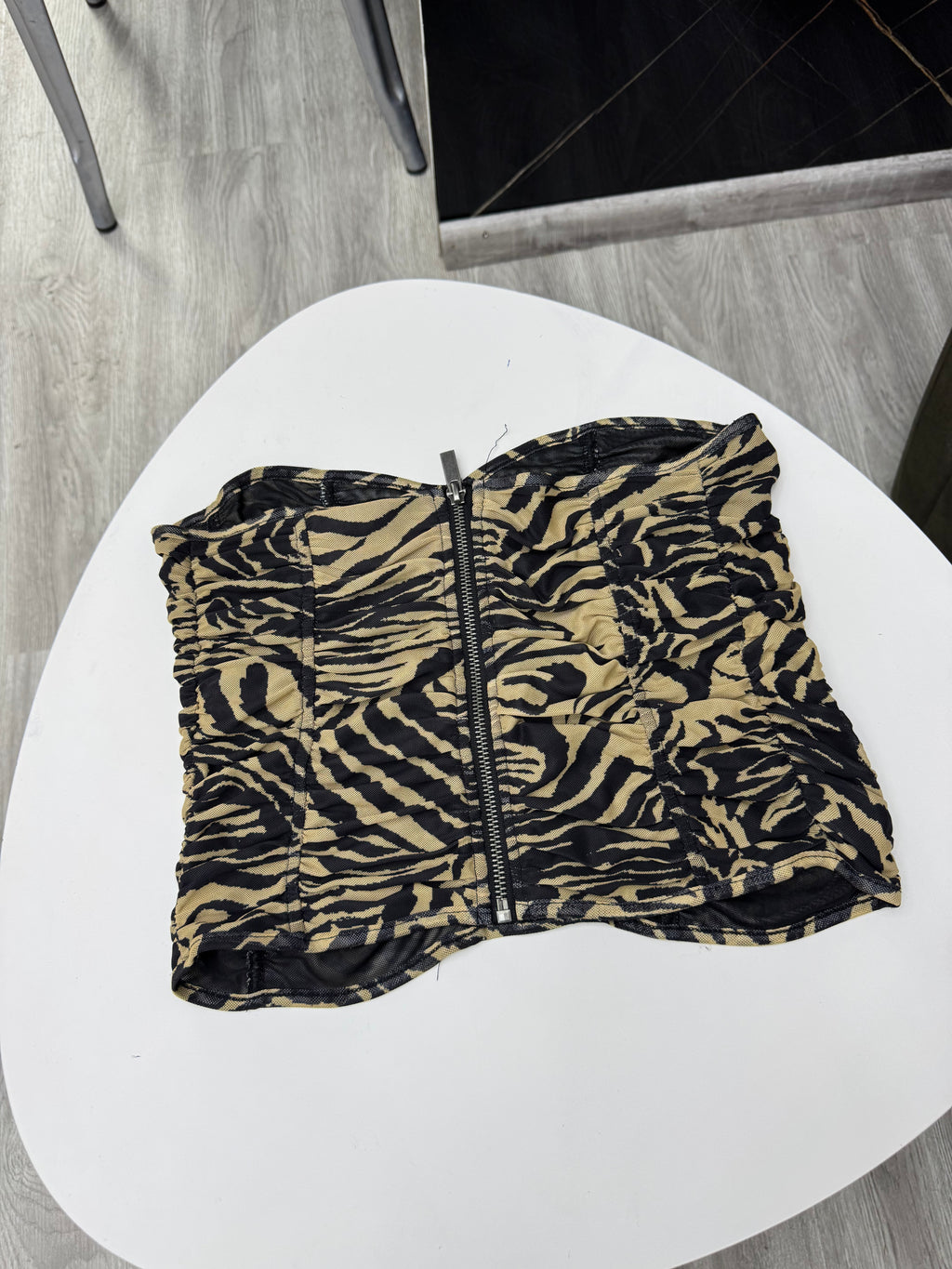 Top corset animal print