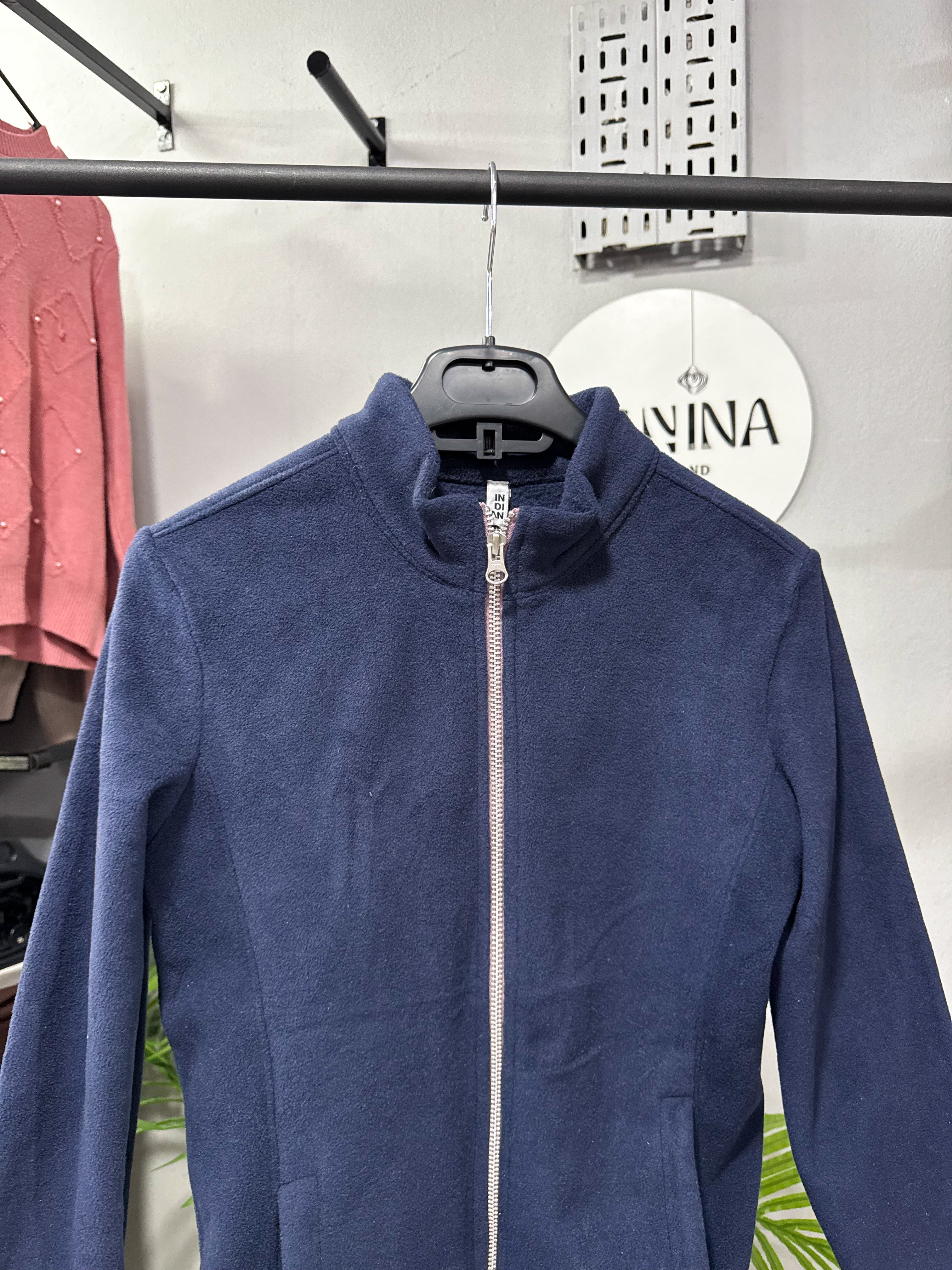 Campera polar azul