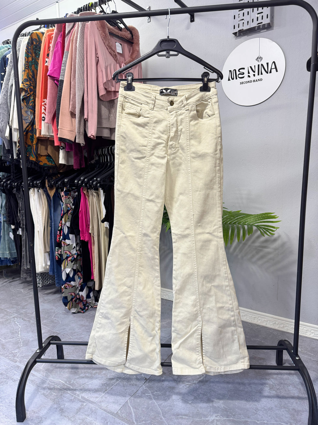 Jean beige Dolce Ragazza ancho