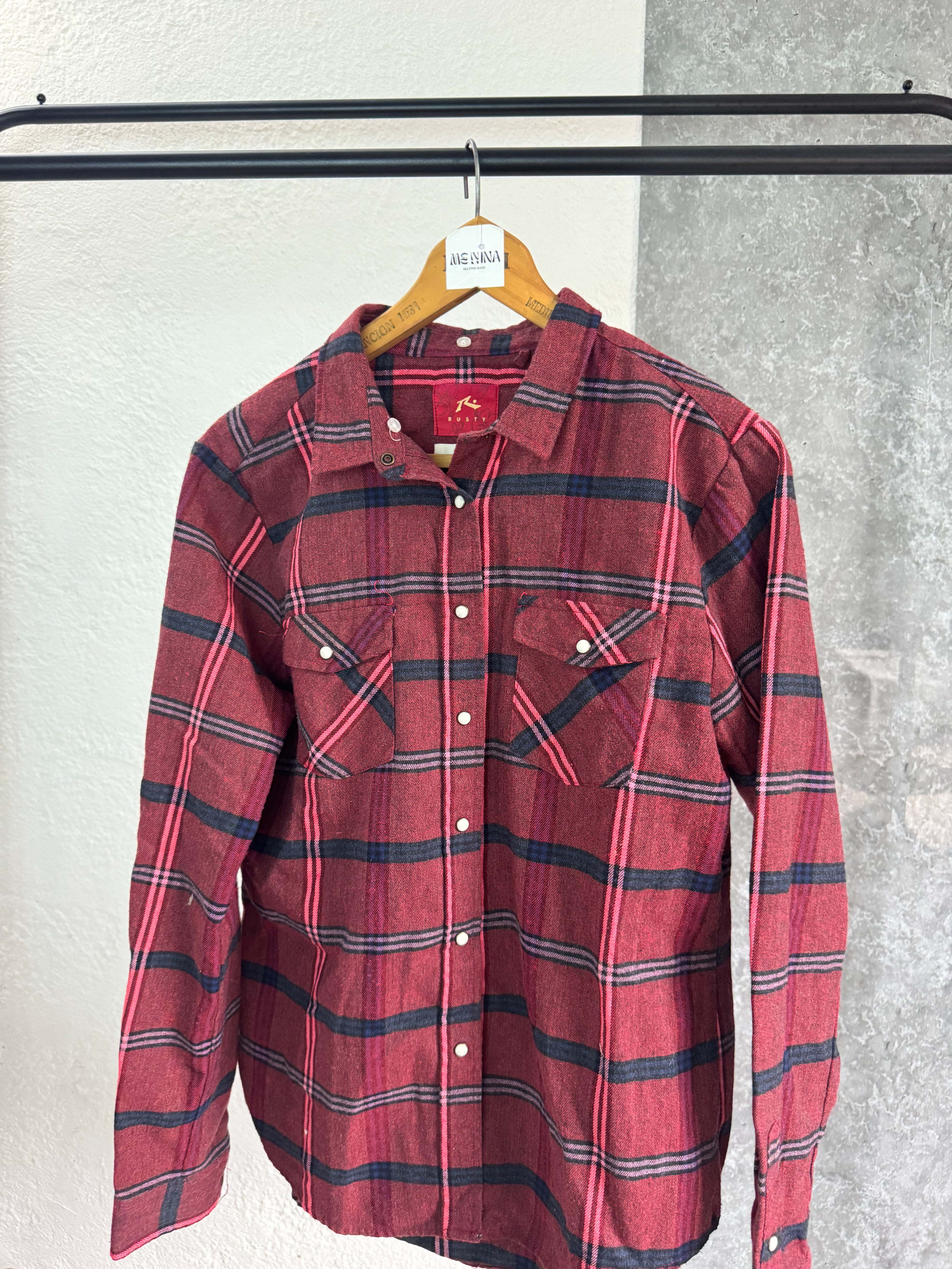 Camisa Rusty bordeaux