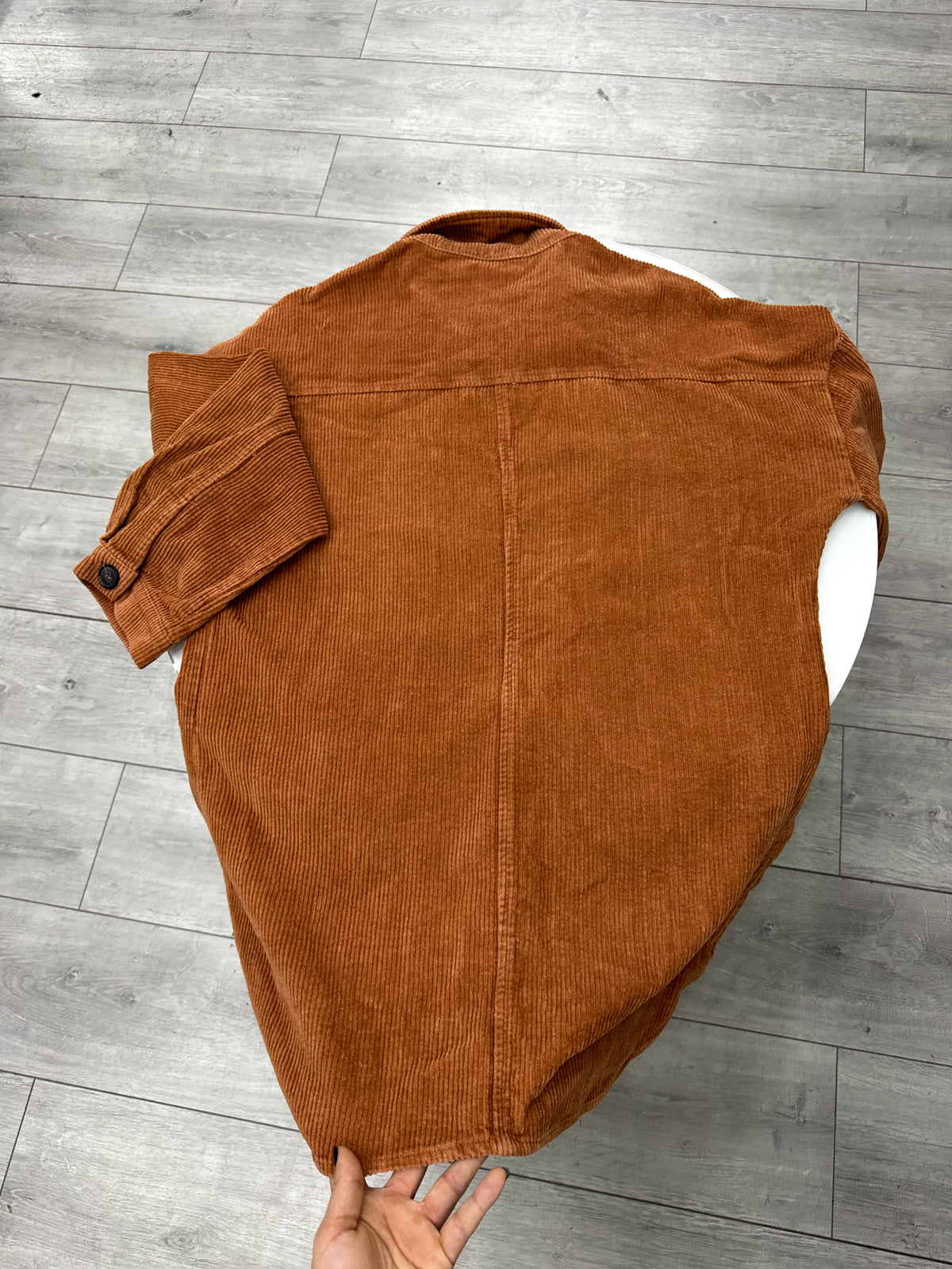Sobrecamisa de pana marrón