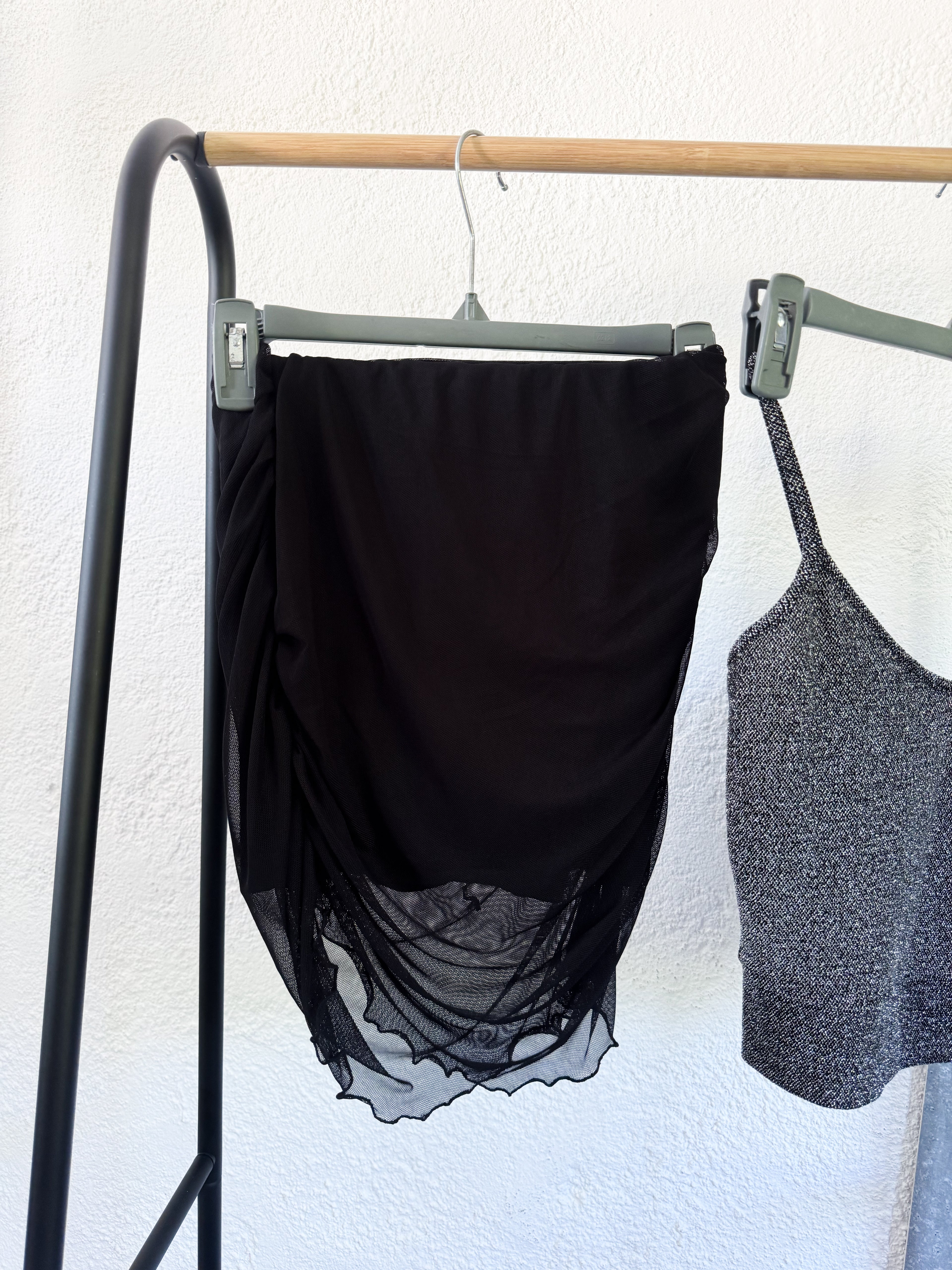 Pollera tul con frunce