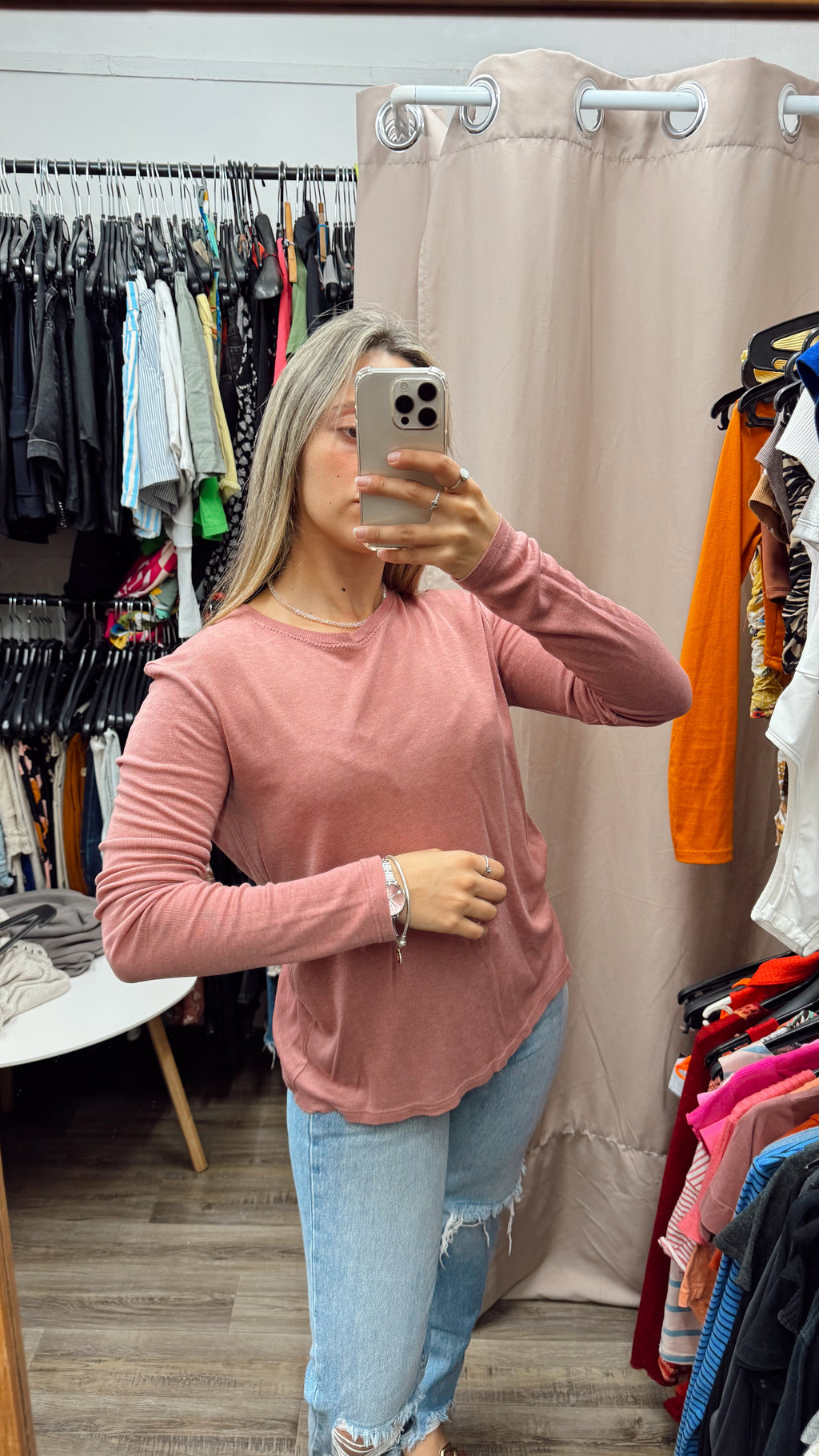 Buzo de hilo color rosa viejo ZARA