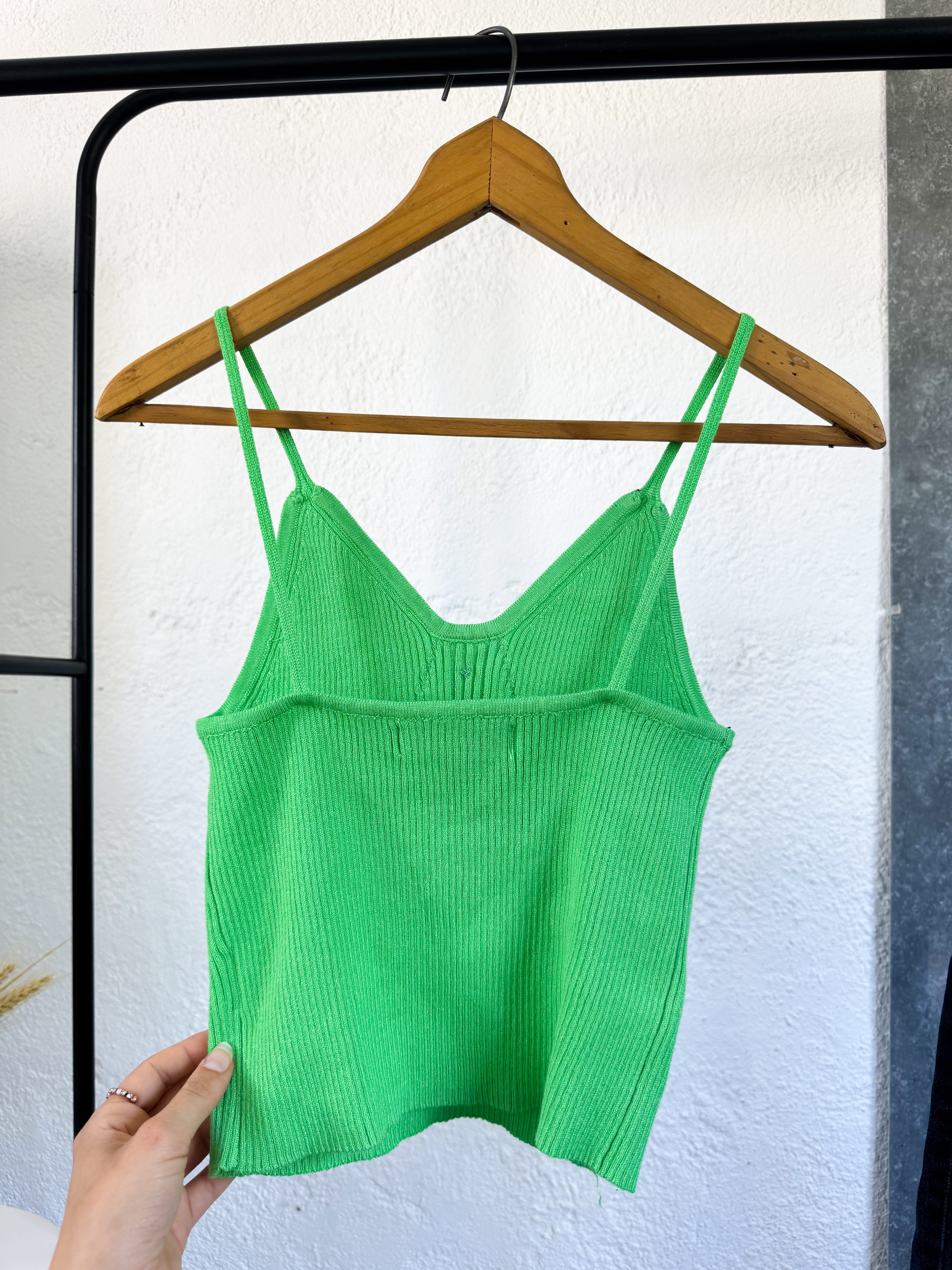 Top de hilo verde Daniel Cassin