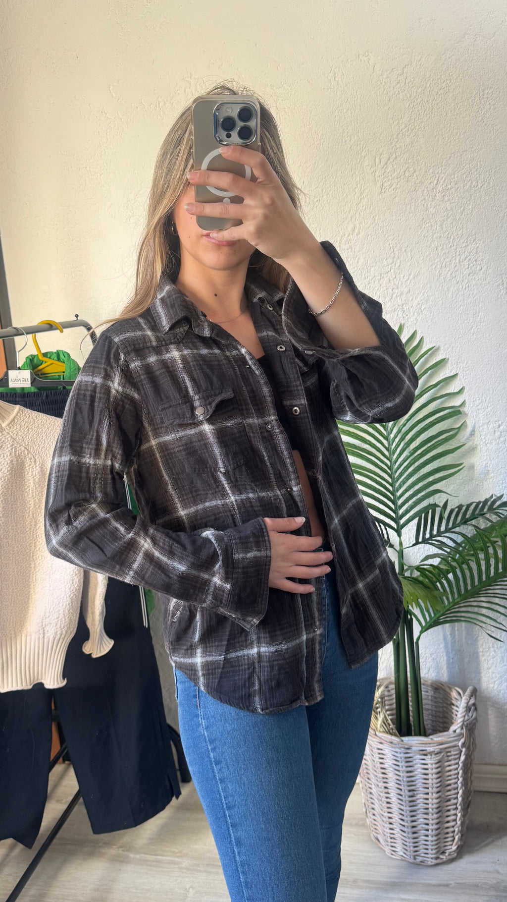 Camisa gruesa a cuadros