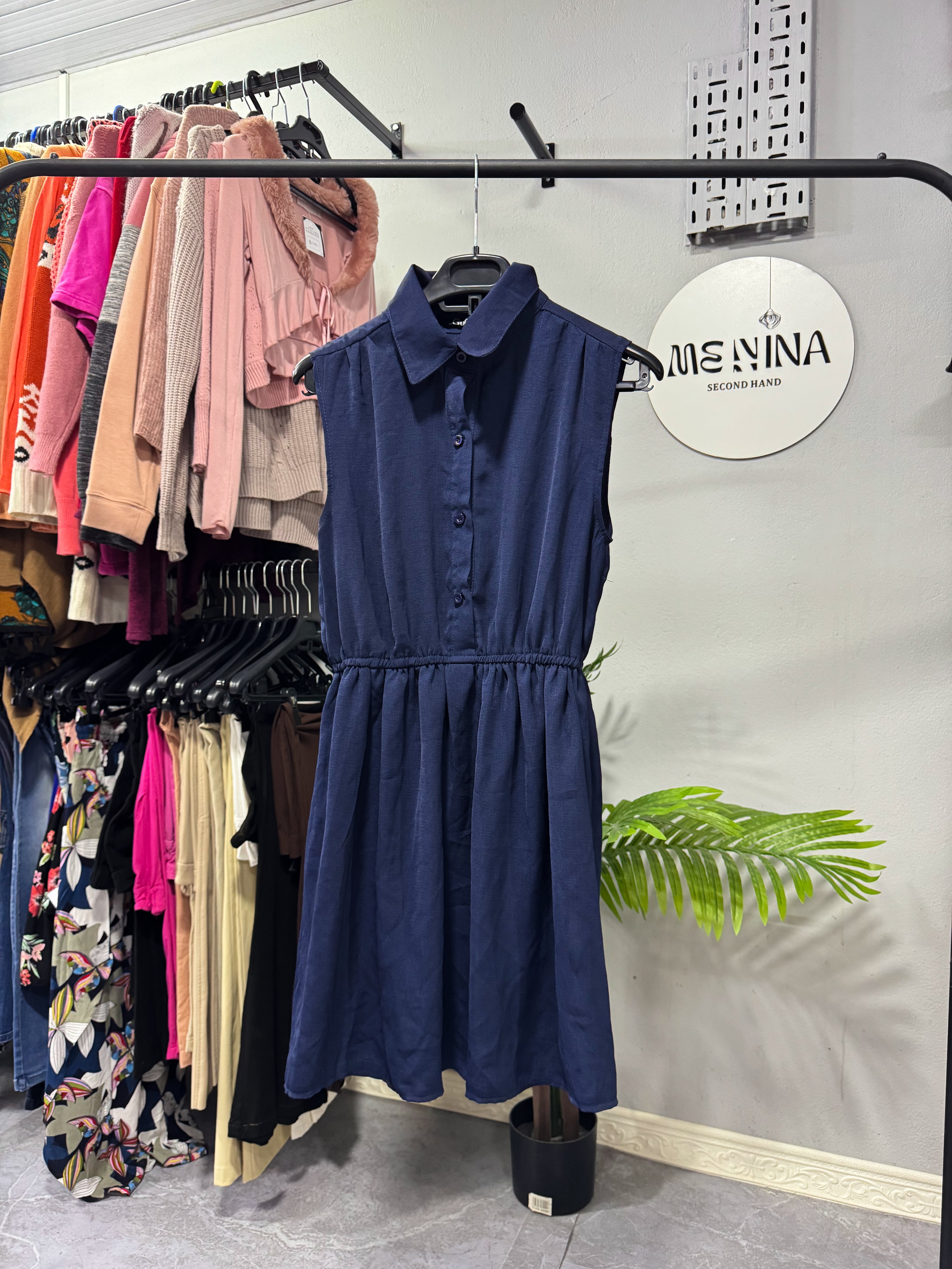 Vestido azul talle S