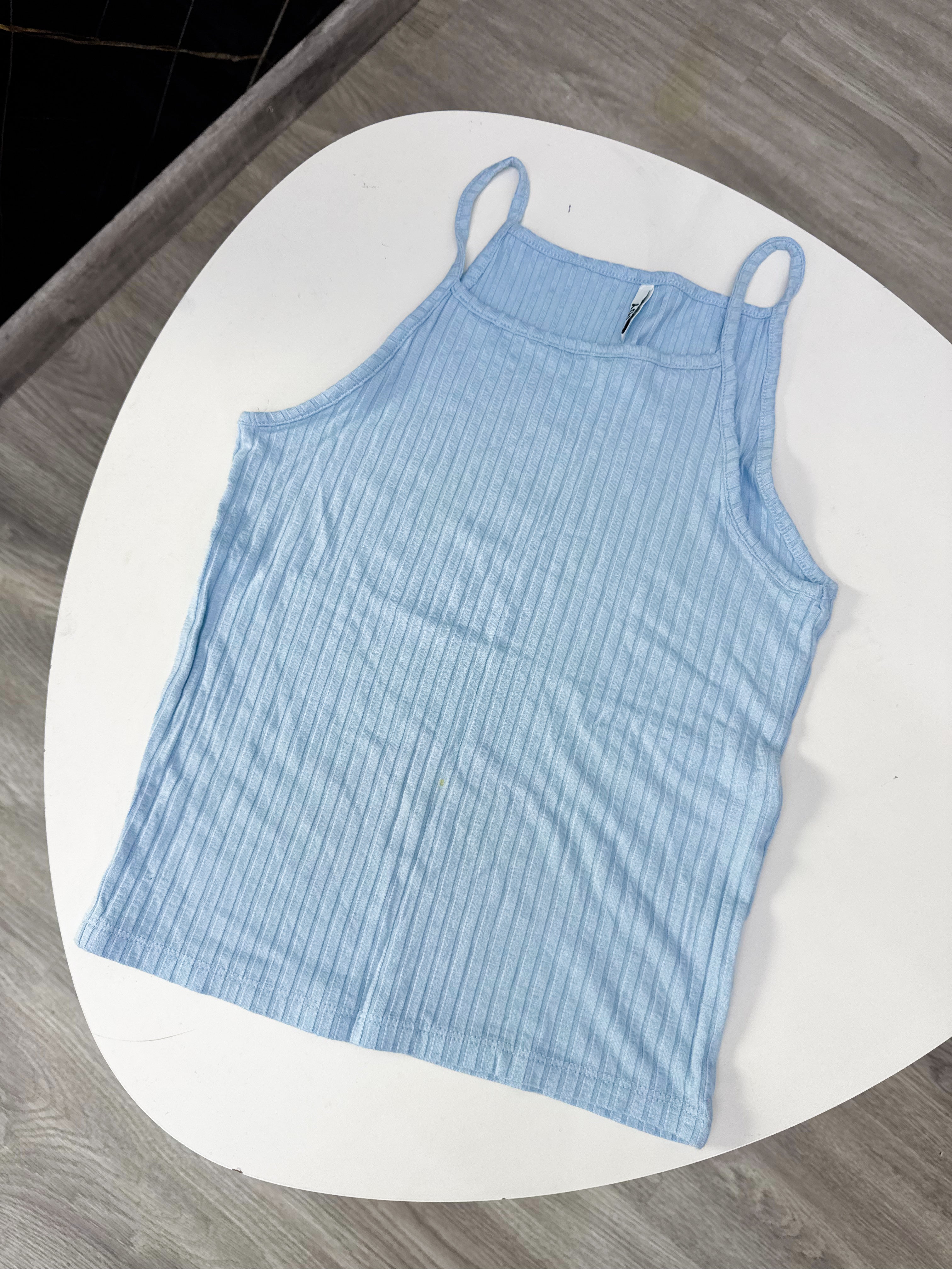 Musculosa celeste talle S/M
