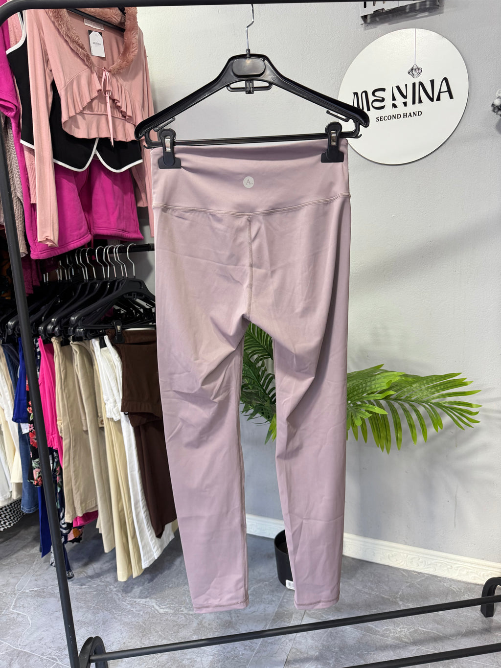 Calza gym color lila pastel