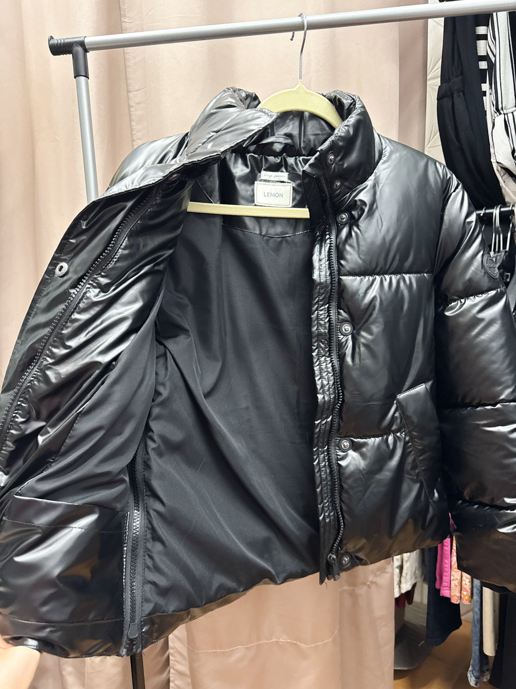 Campera LEMON de abrigo negra