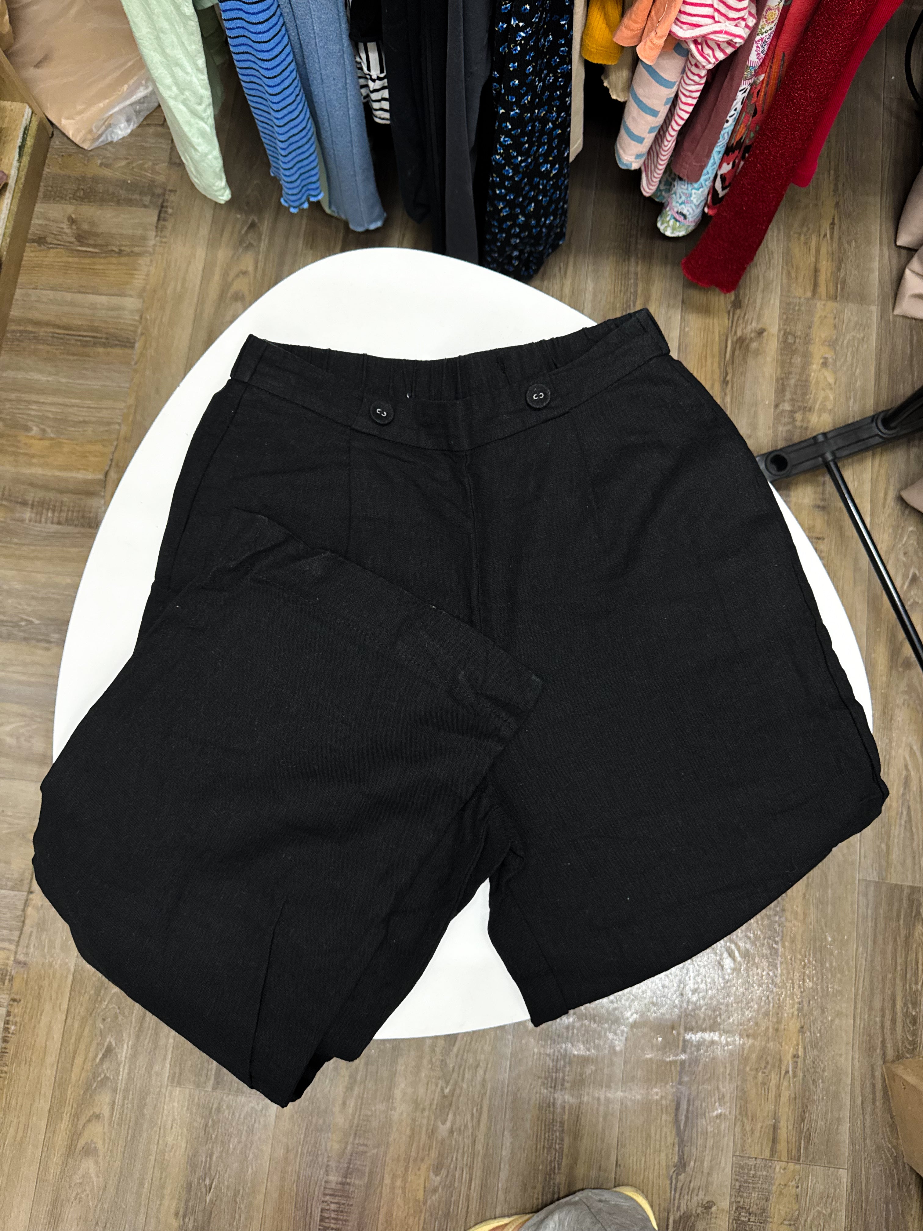 Pantalón de lino negro