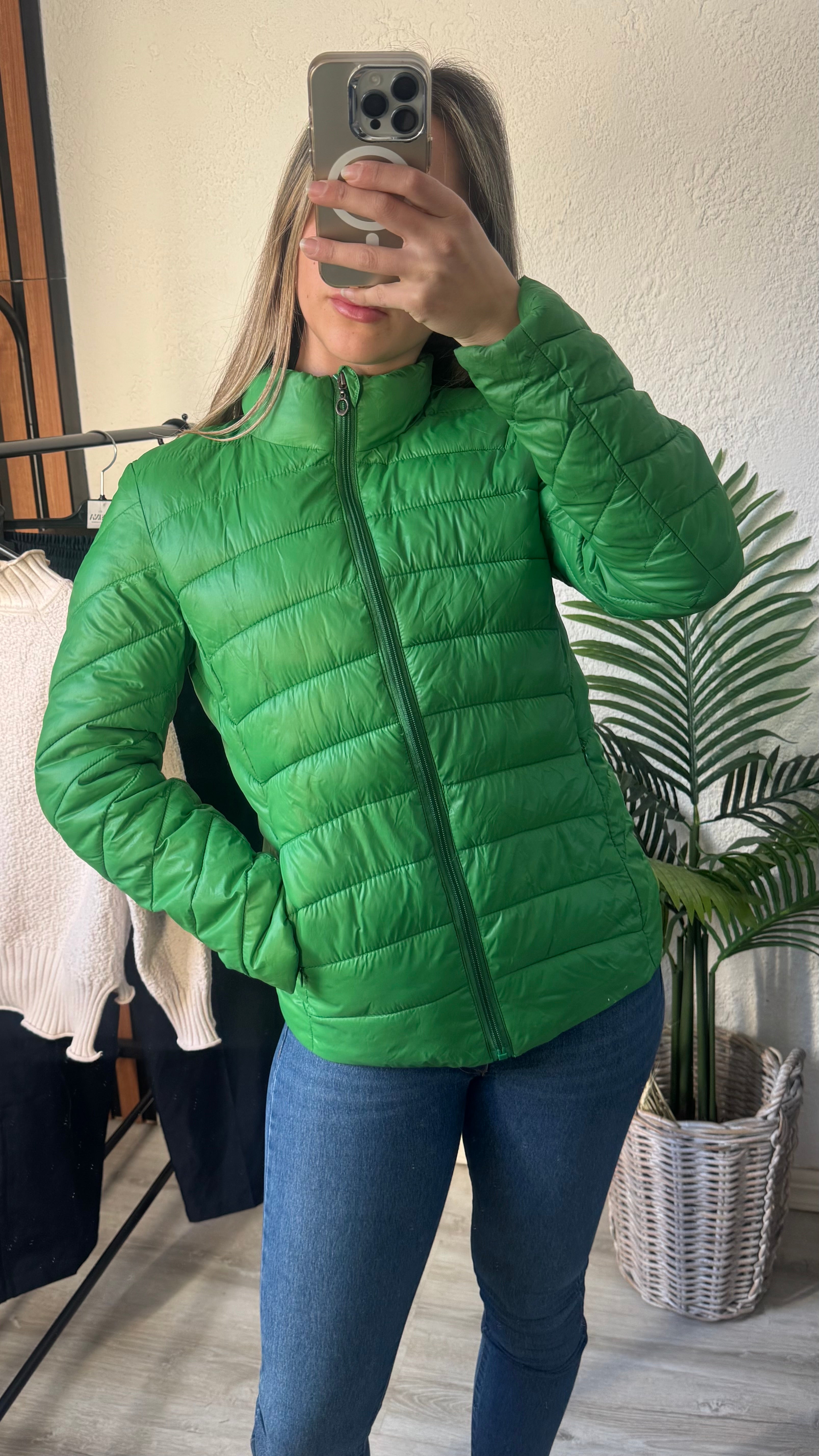 Campera de abrigo verde