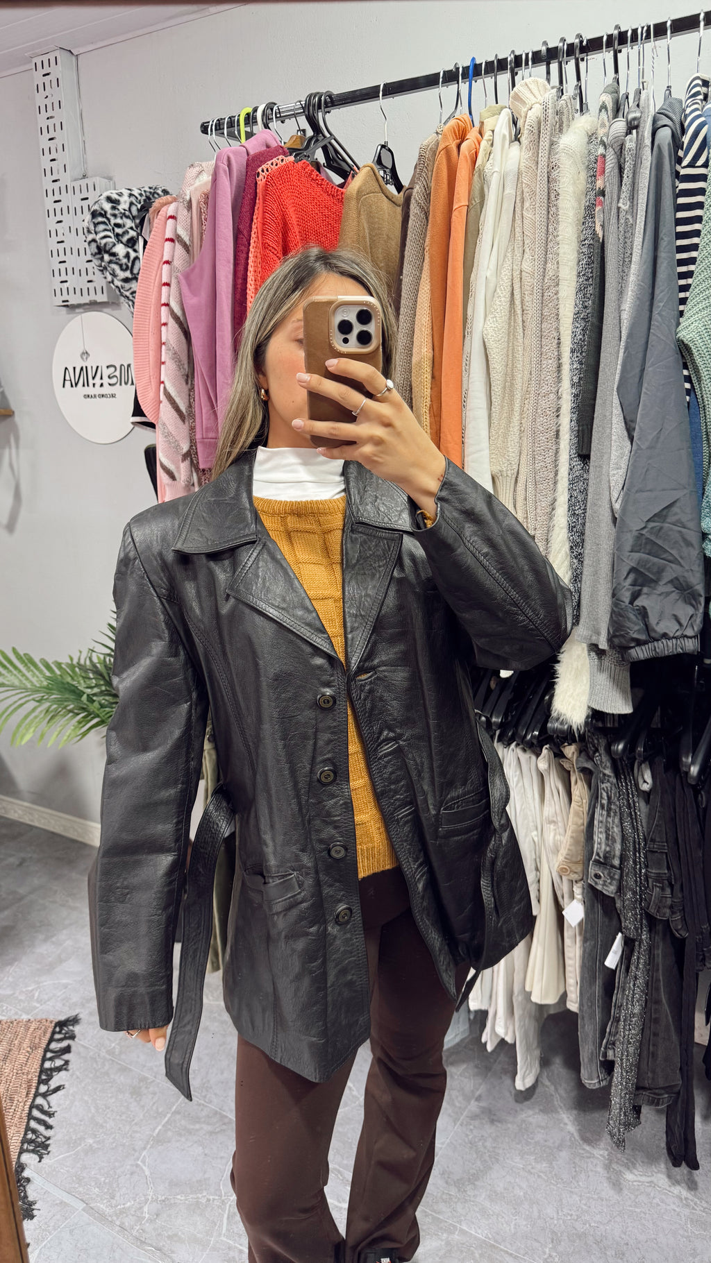 Chaqueta negra 100% cuero