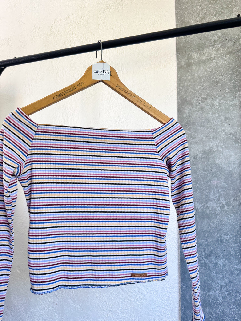 Remerita manga larga a rayas Sacramento