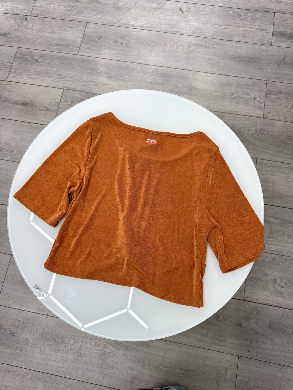 Blusa NUEVA manga corta marrón