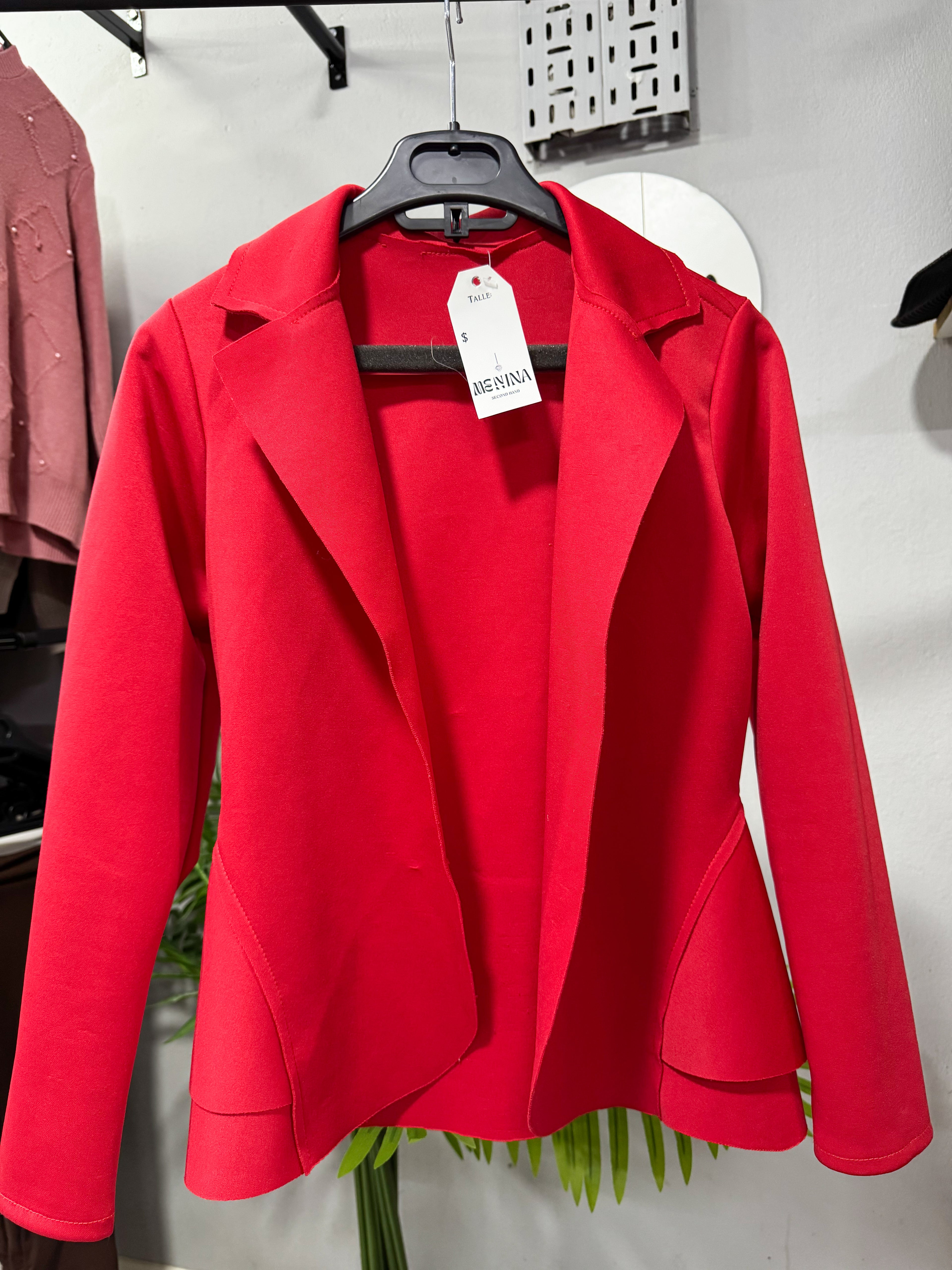 Blazer rojo talle S