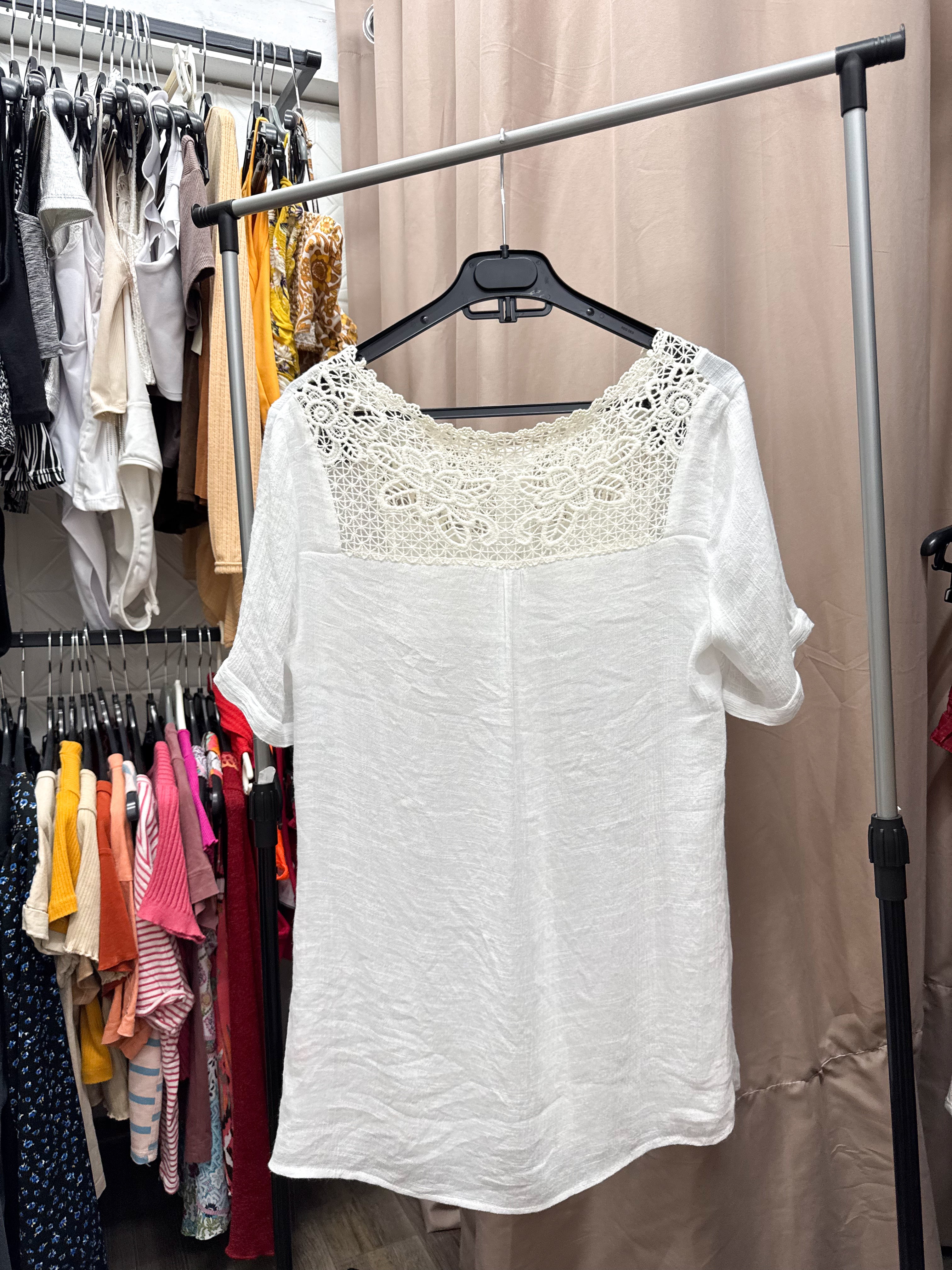 Camisa de lino manga corta