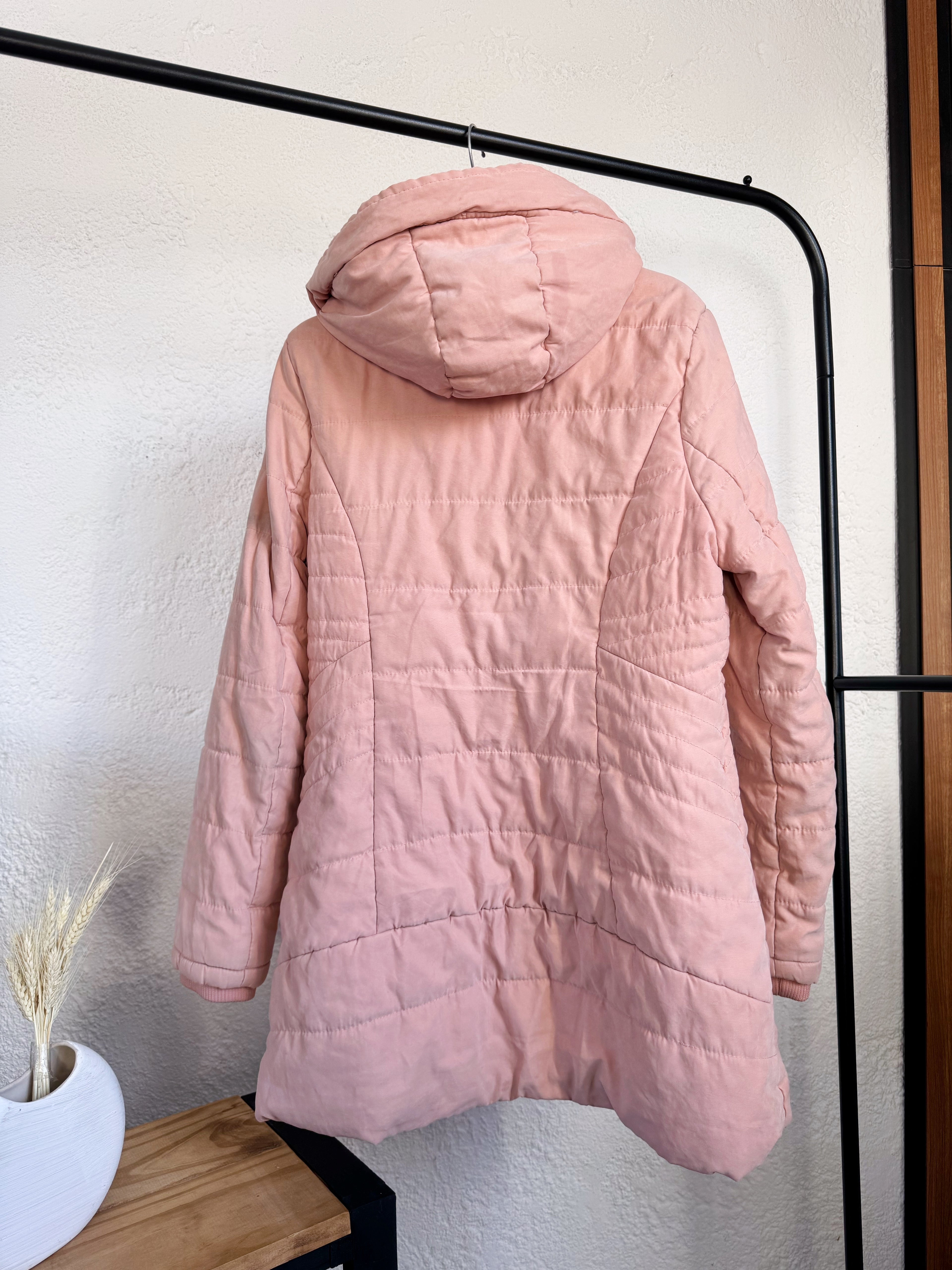 Campera de abrigo rosada