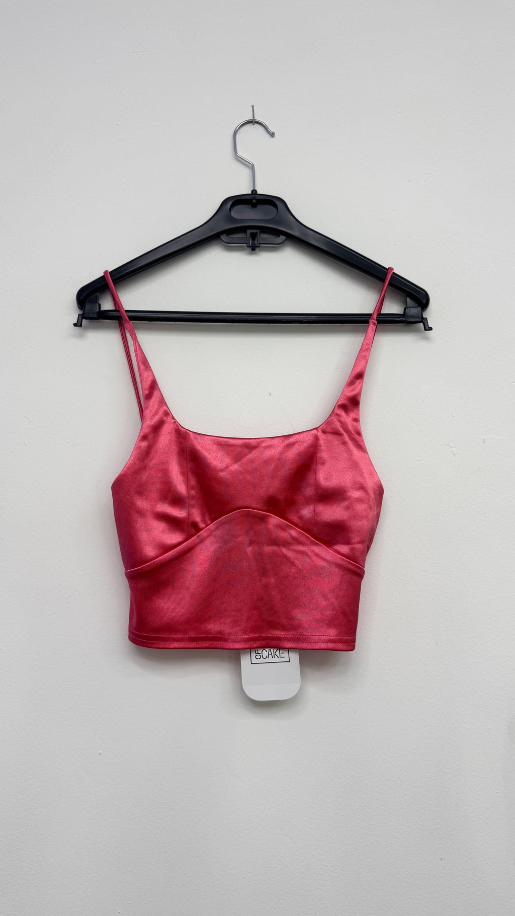 Top NUEVO rosado de satén