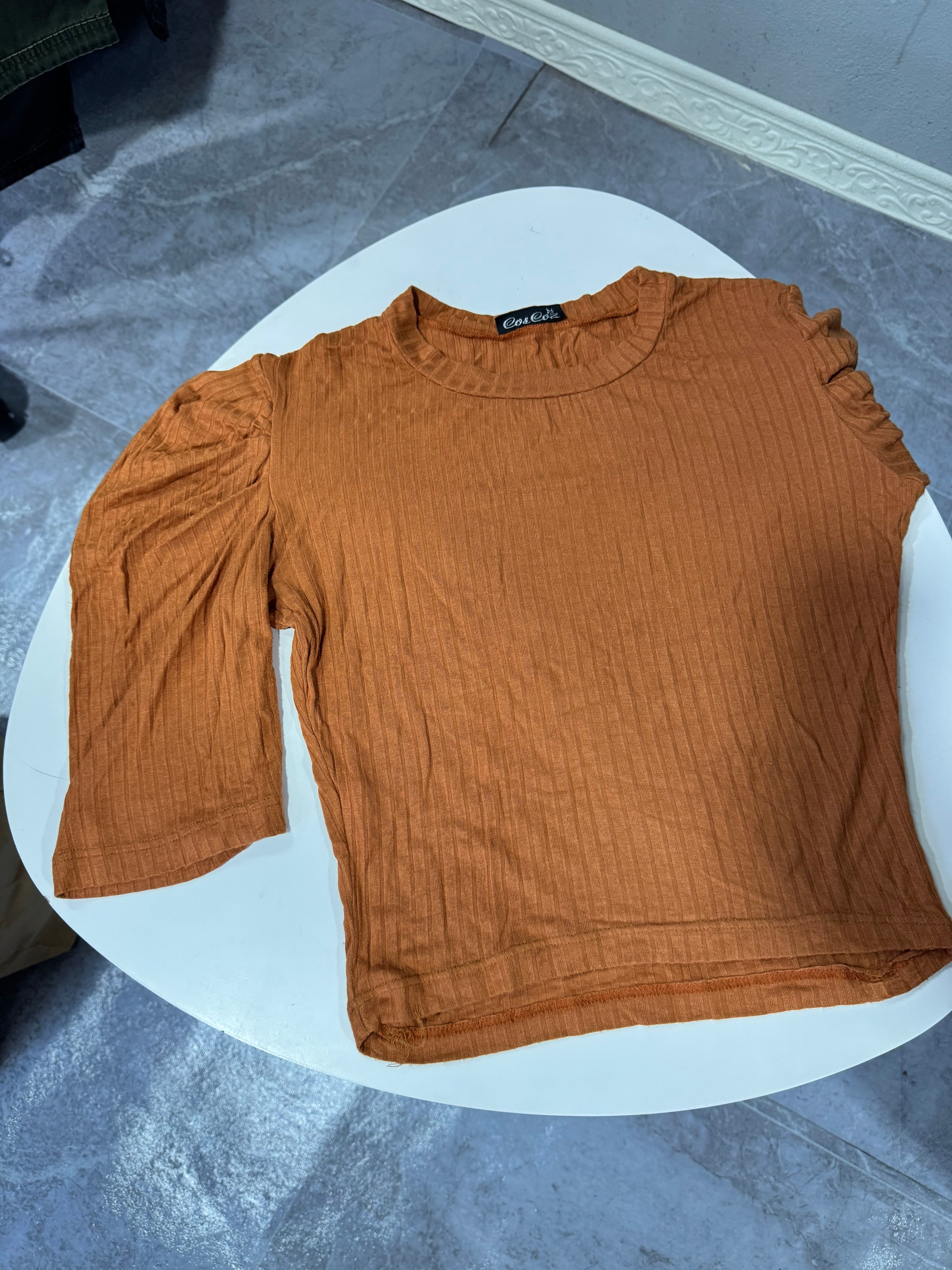 Remera terracota manga princesa 3/4