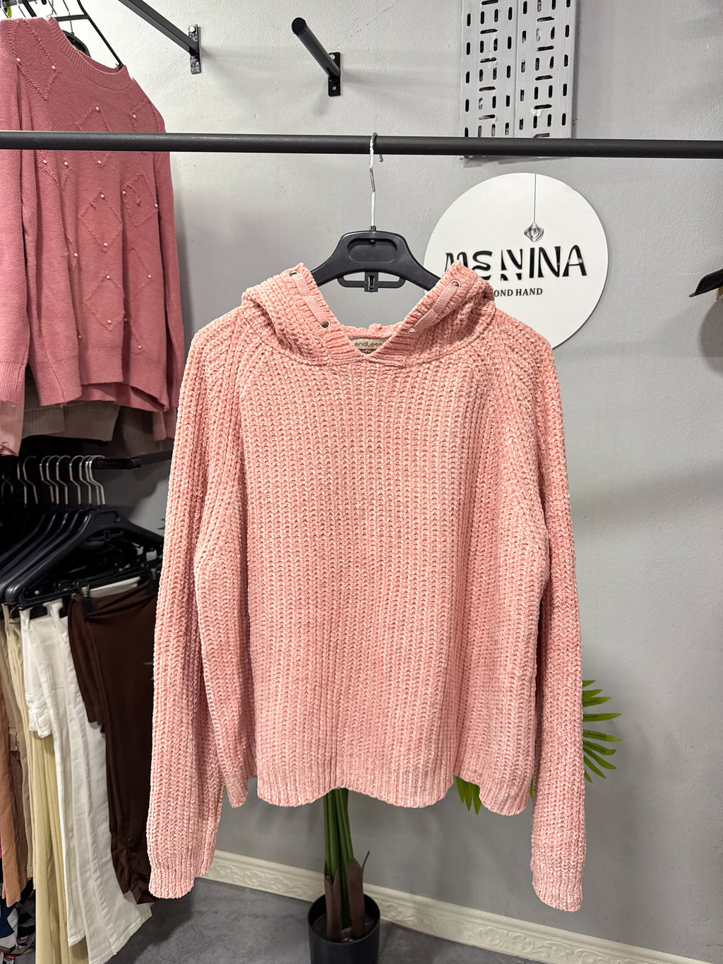 Canguro chenille rosado