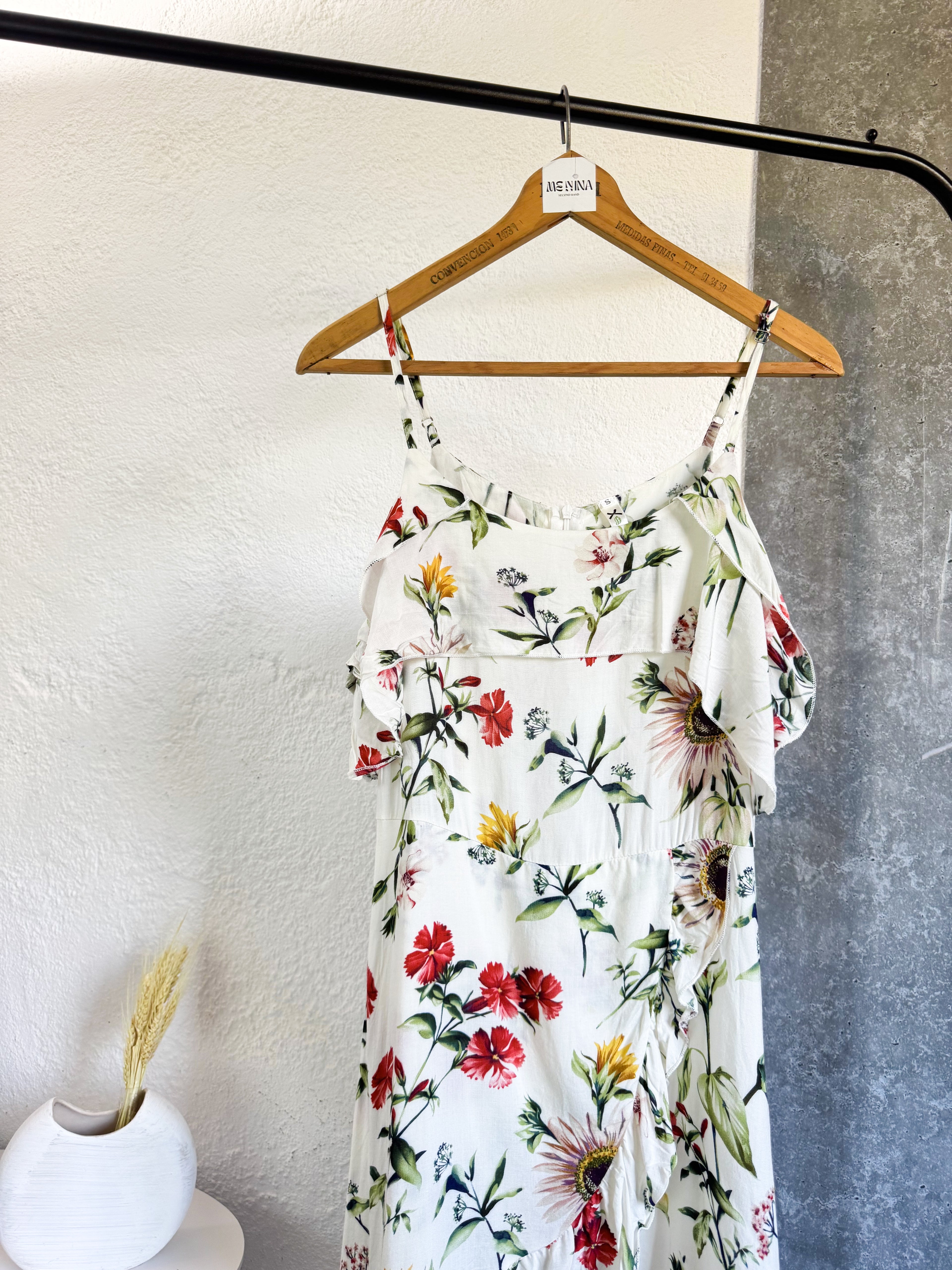 Vestido floreado talle S