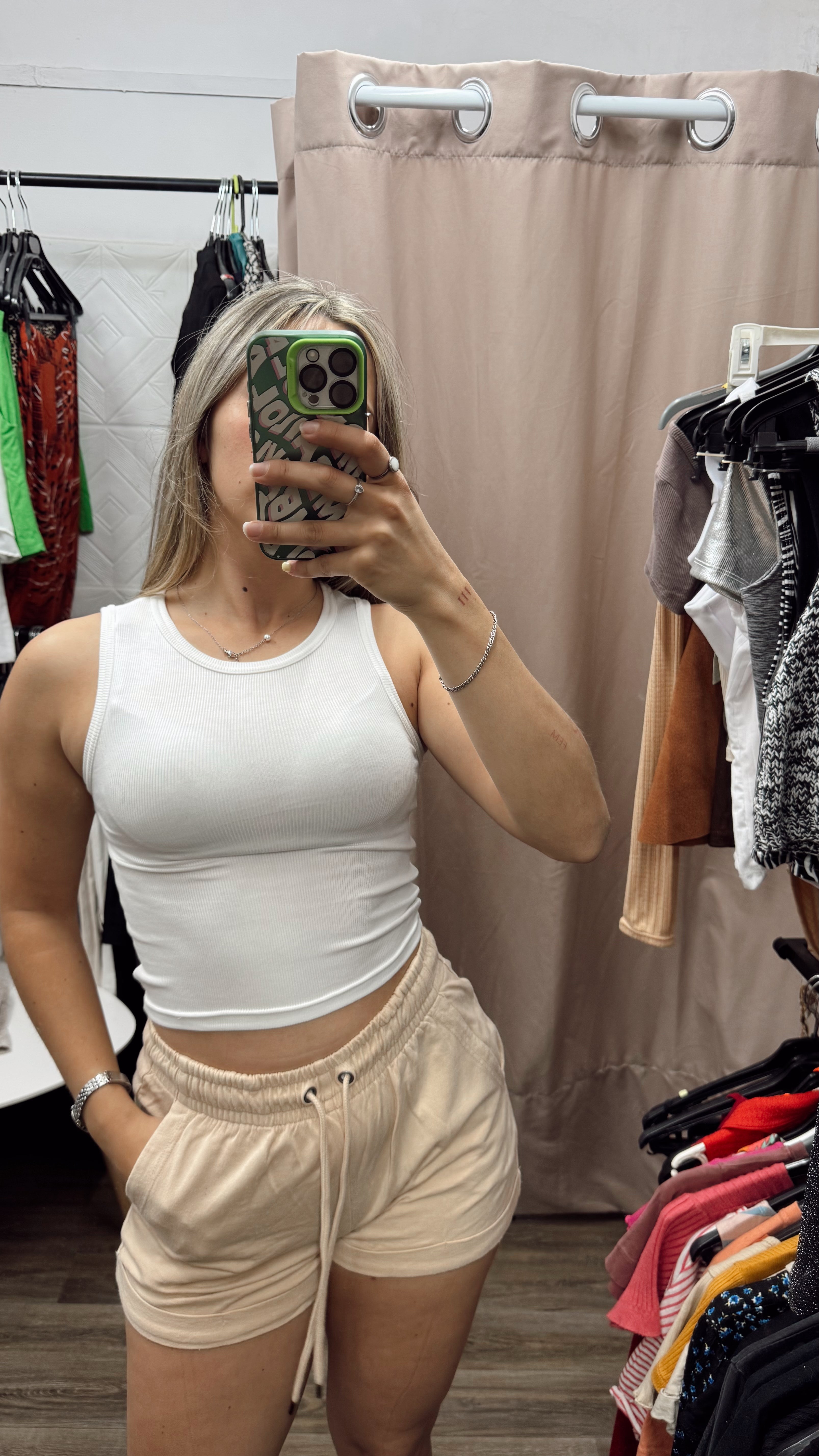 Top musculosa blanco