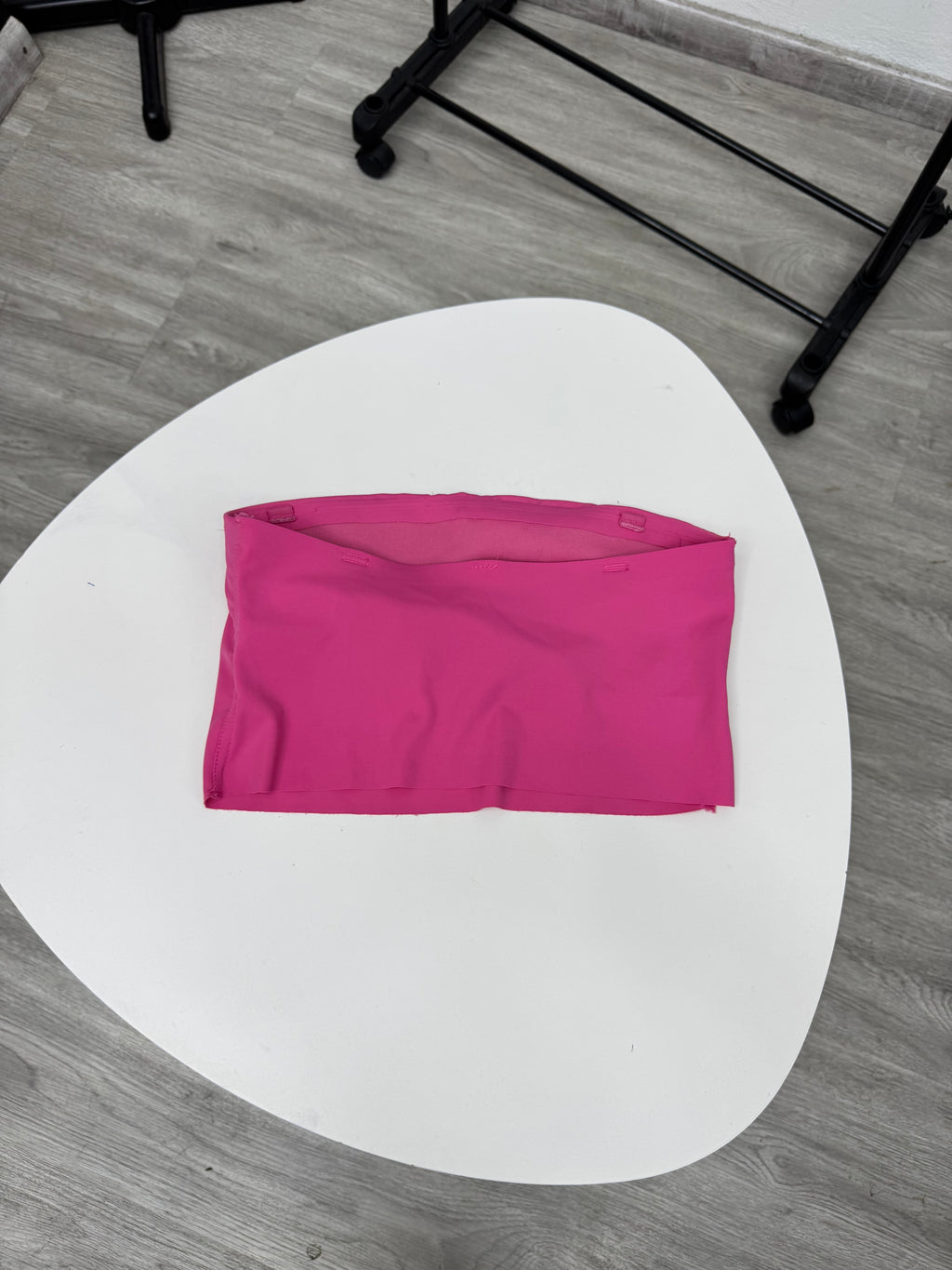 Top rosado Strapless
