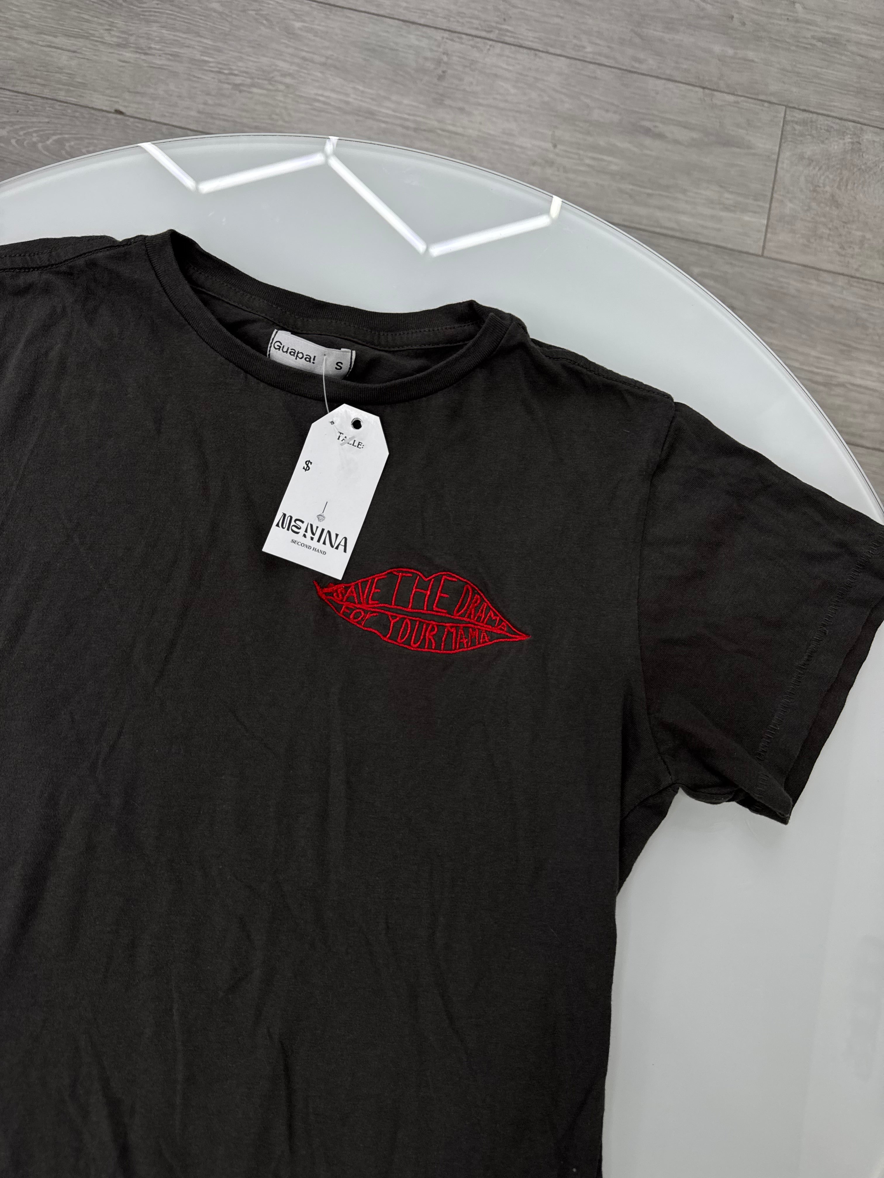 Remera gris manga corta Guapa talle S