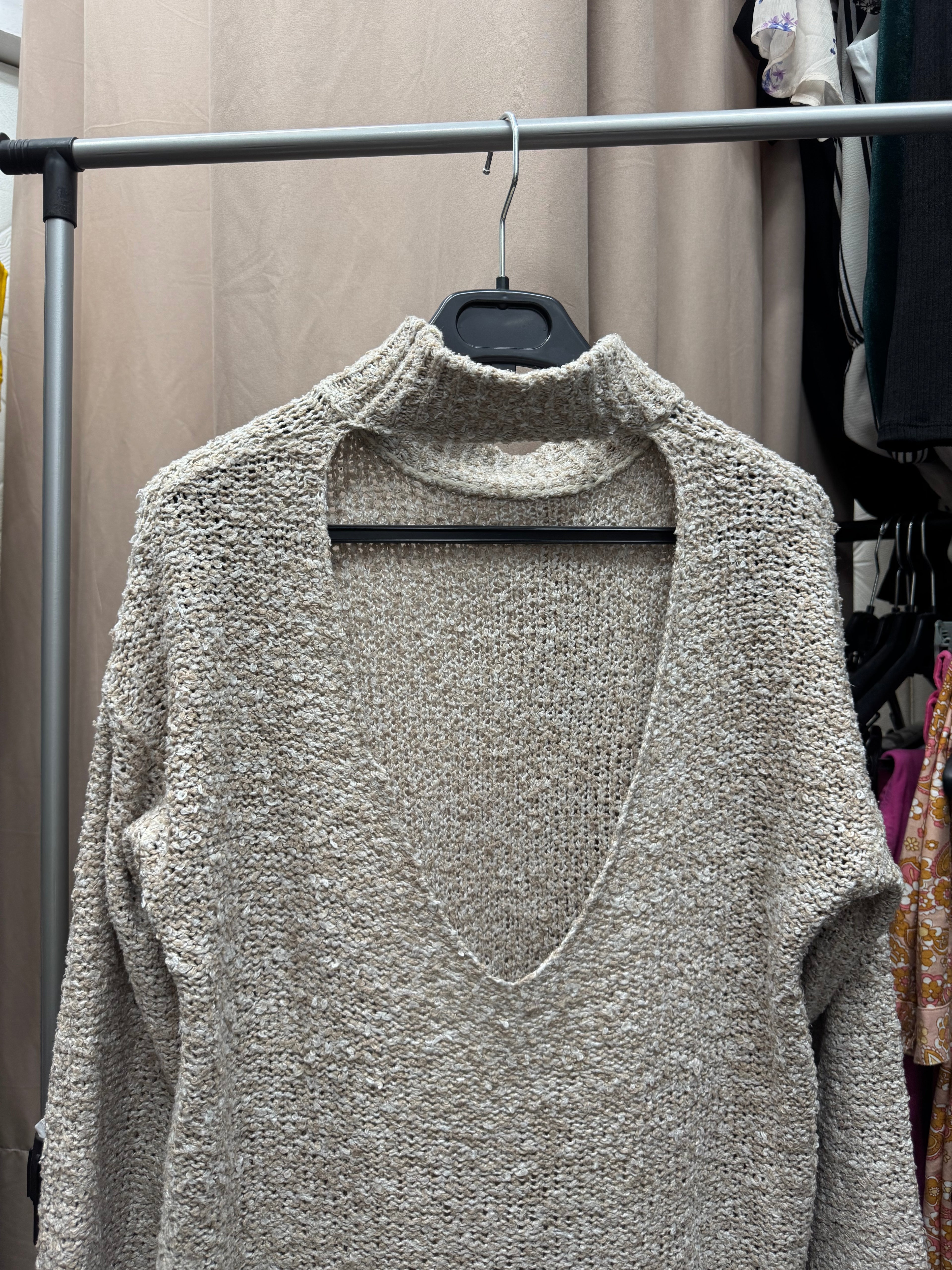 Buzo de lana marrón