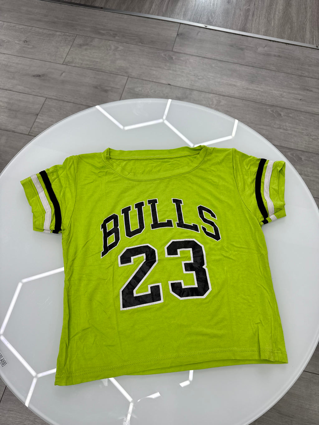 Remera crop Bulls verde