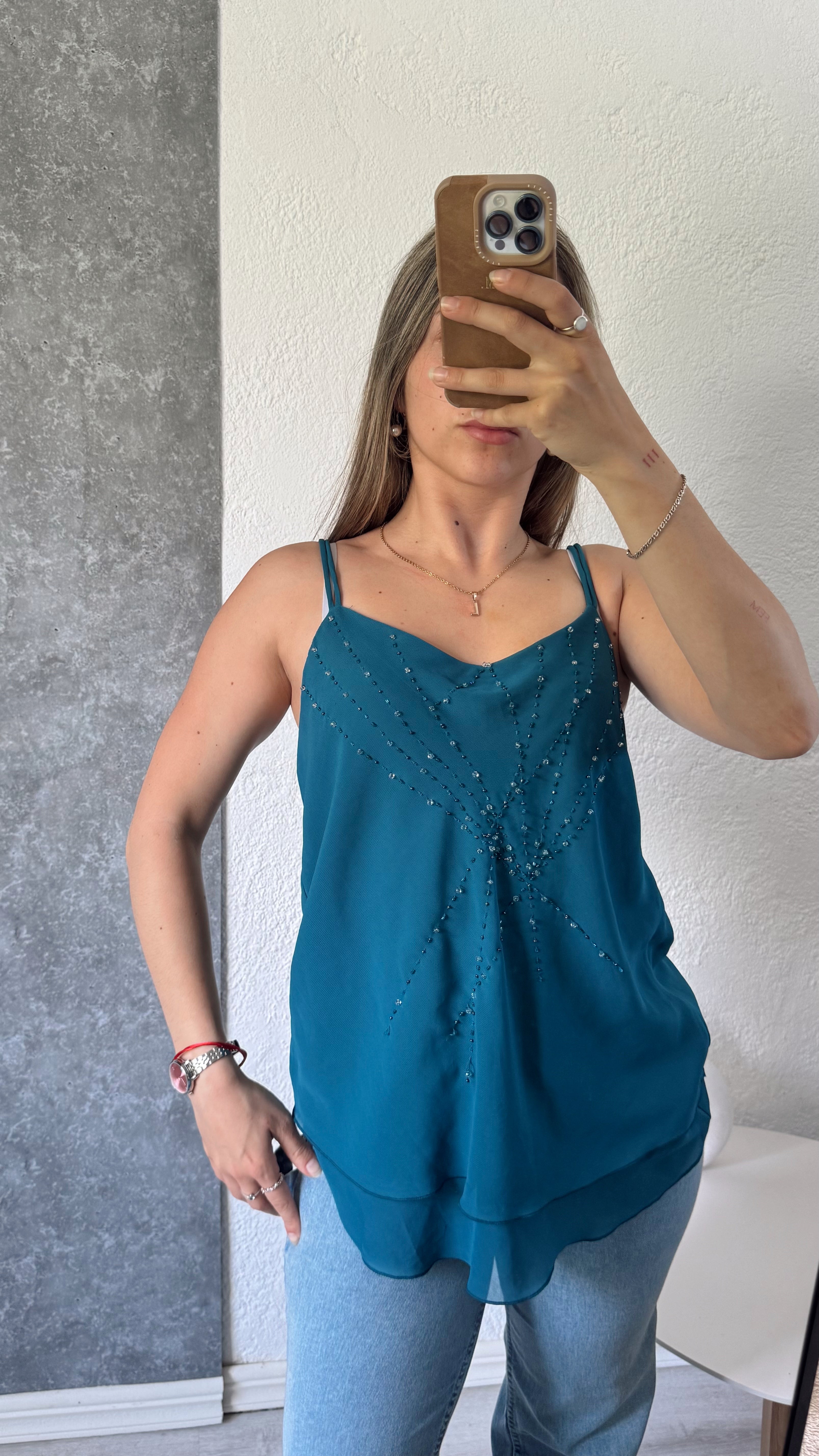 Blusa/musculosa celeste