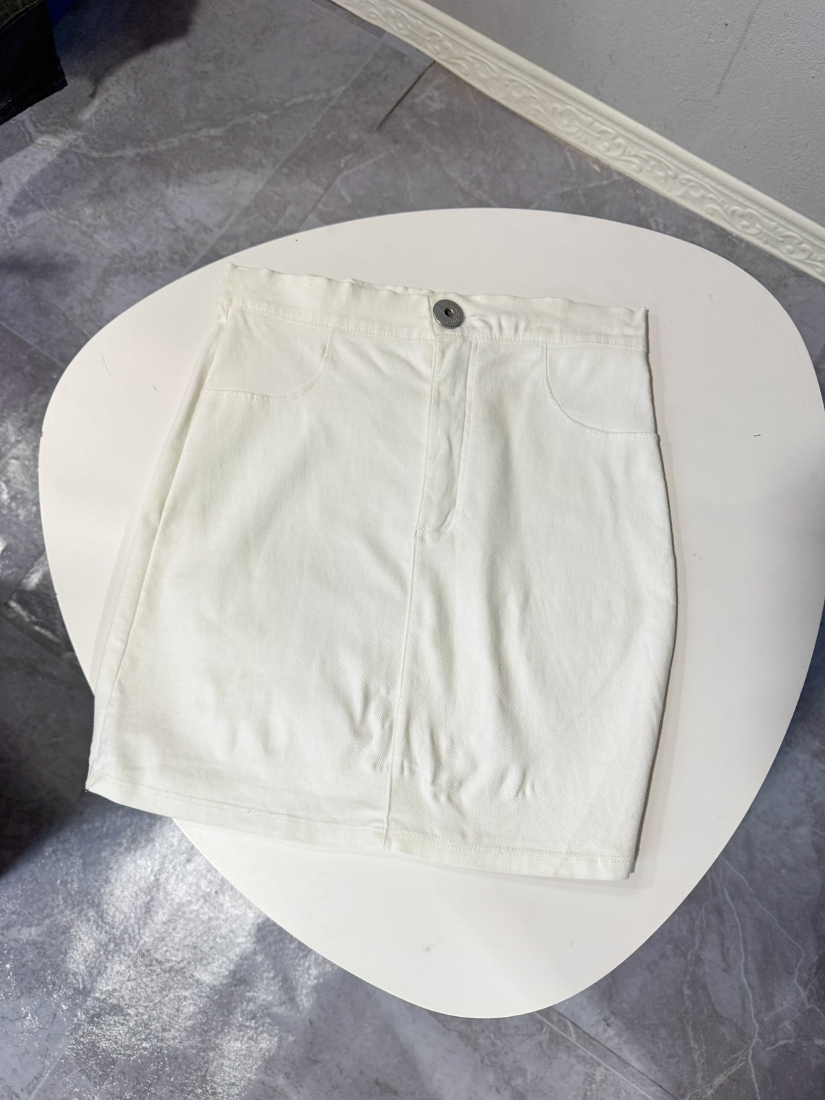 Pollera blanca talle S alicrada