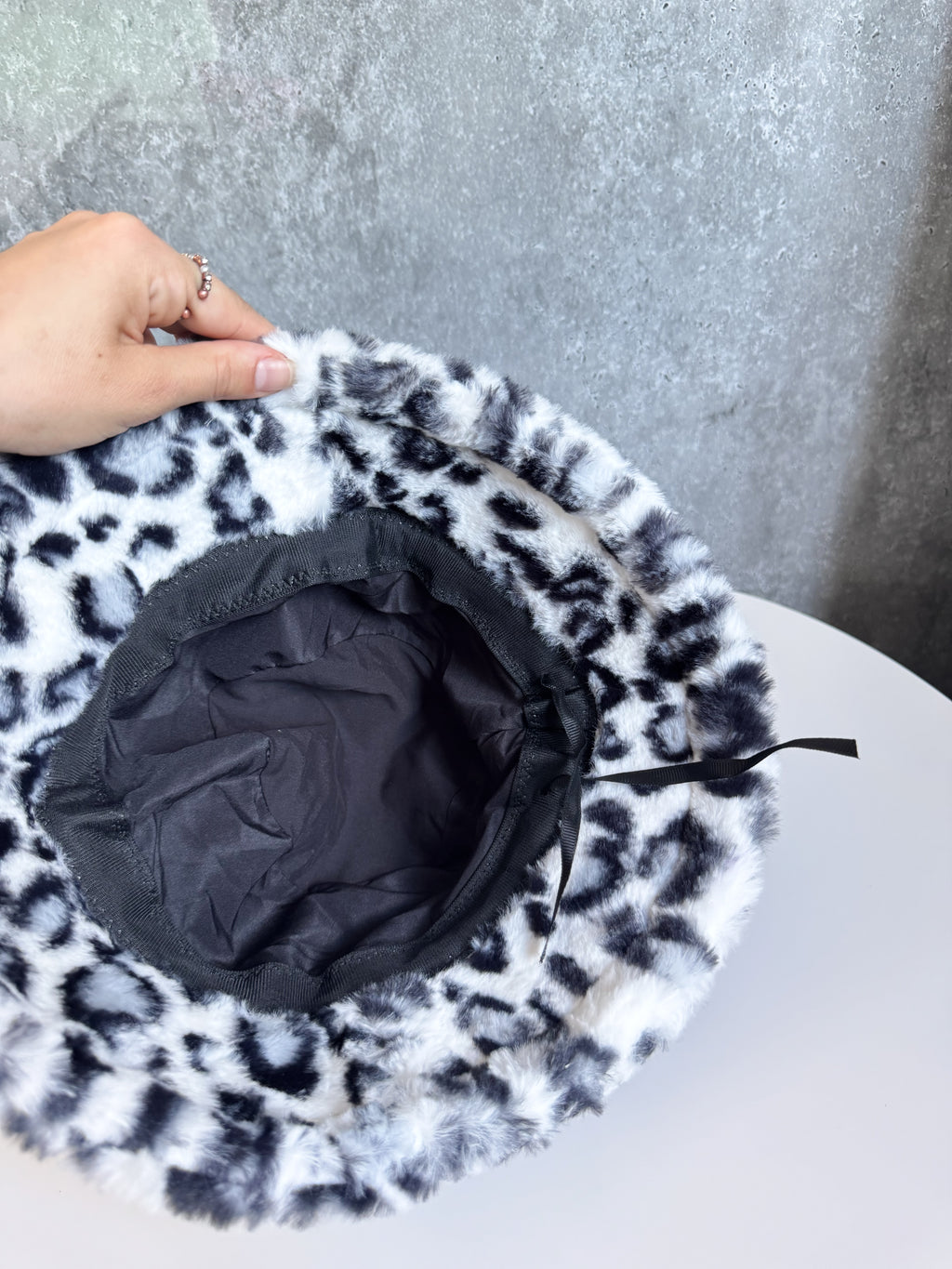 Gorro piluso animal print